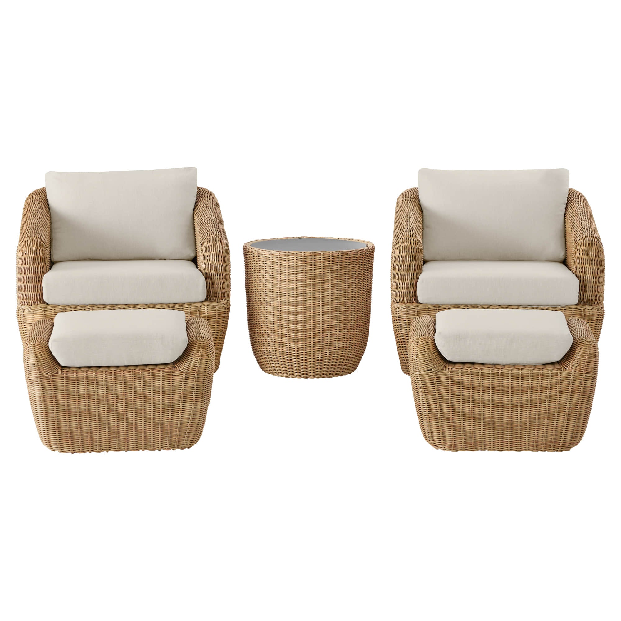 Liana Wicker Outdoor 5-Piece Patio Set - Image 35