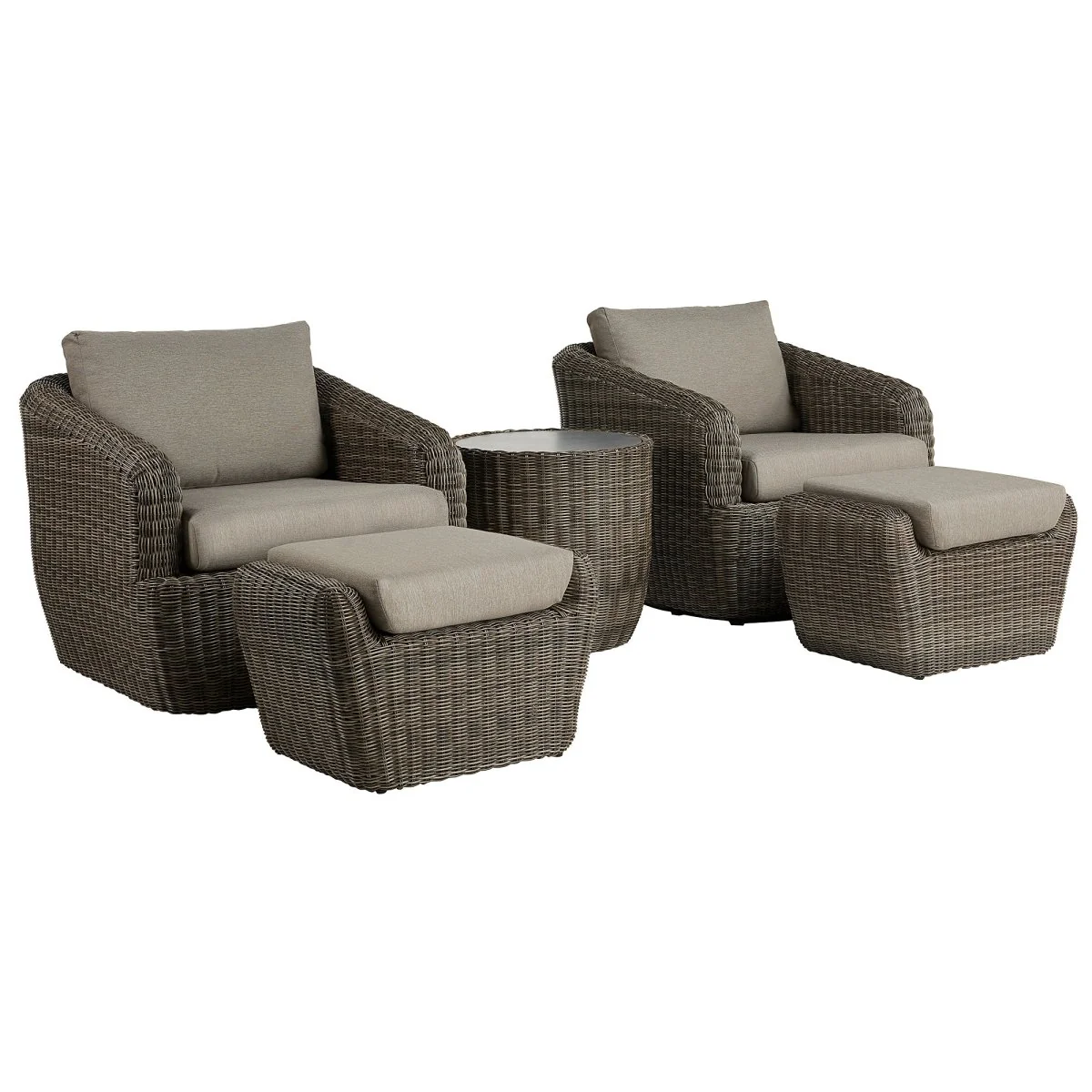 Liana Wicker Outdoor 5-Piece Patio Set - Image 7