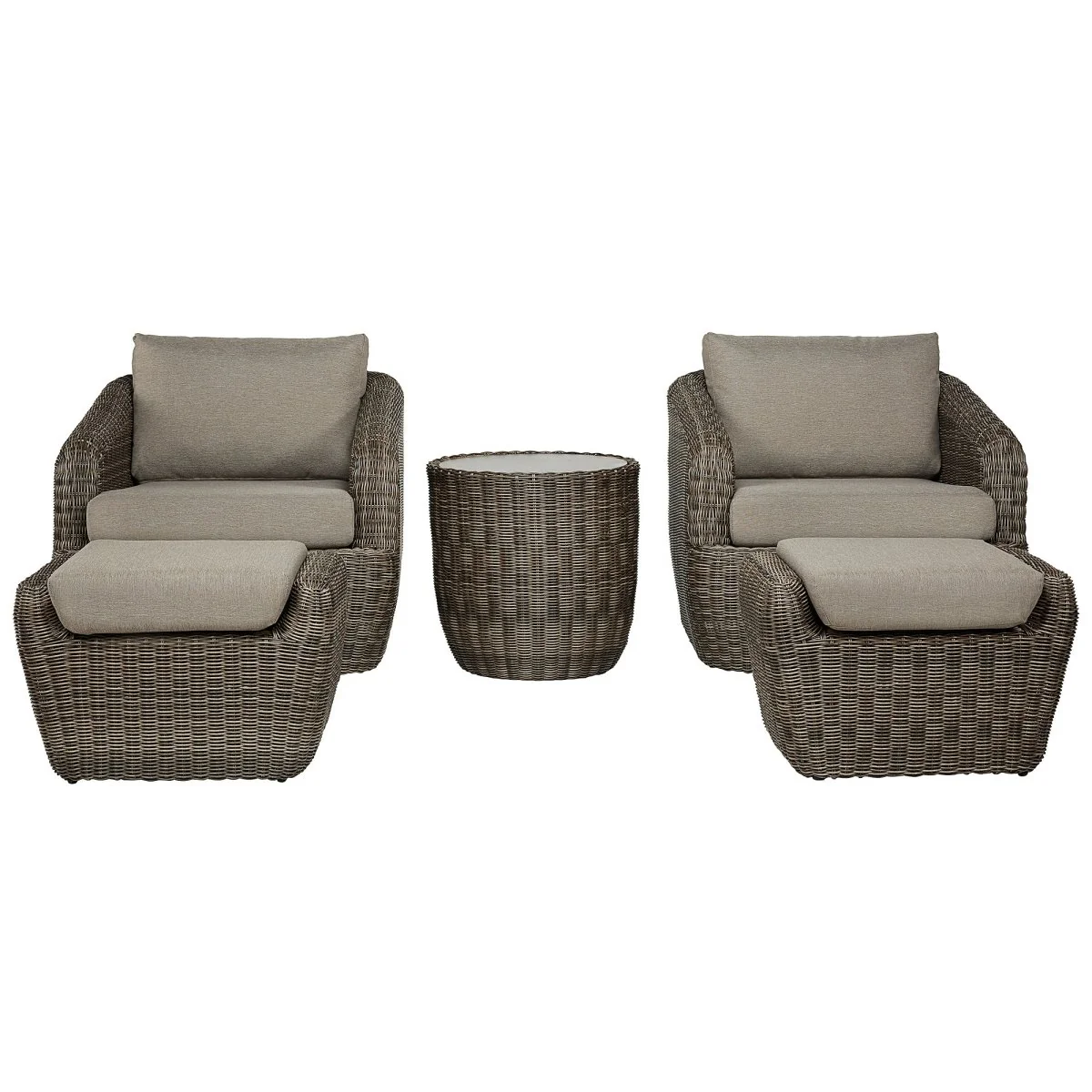 Liana Wicker Outdoor 5-Piece Patio Set - Image 8