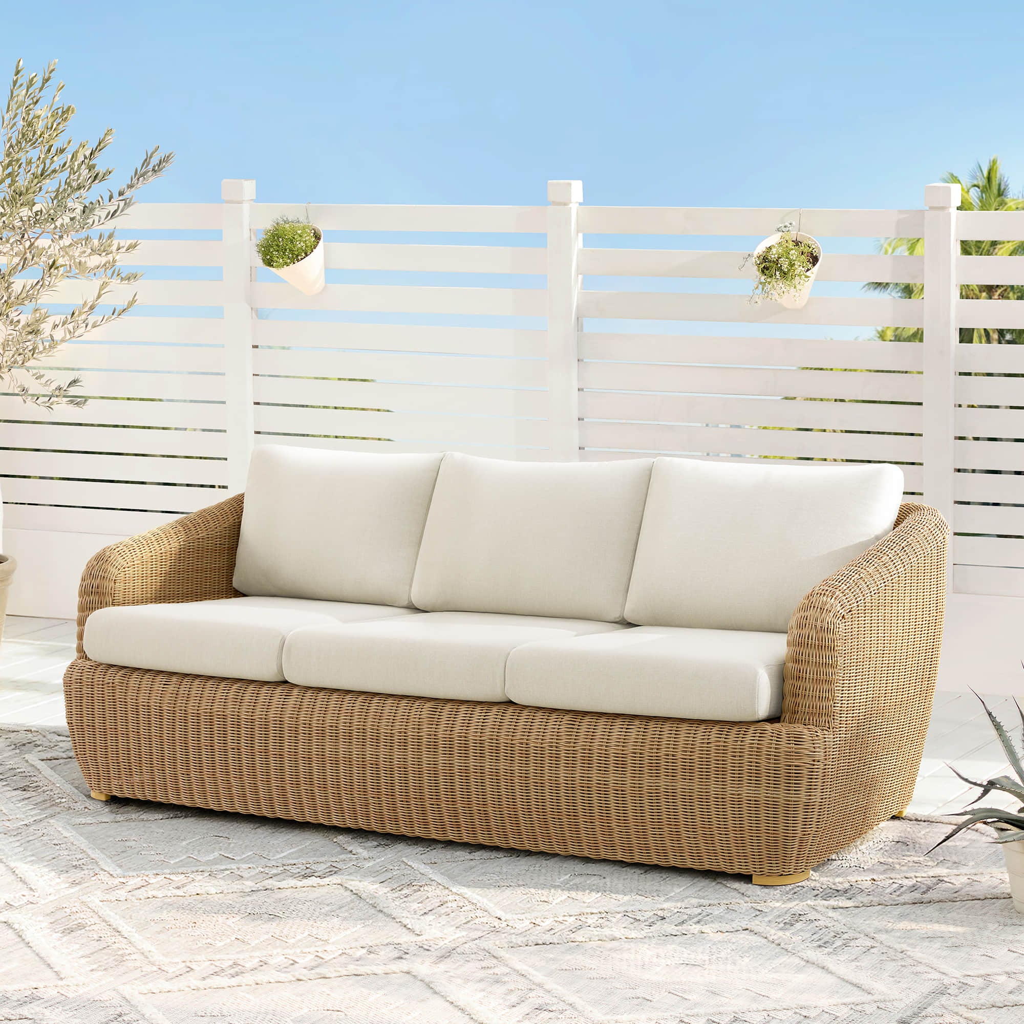 Liana Wicker Outdoor  5 Seats Sofa Set - Image 10