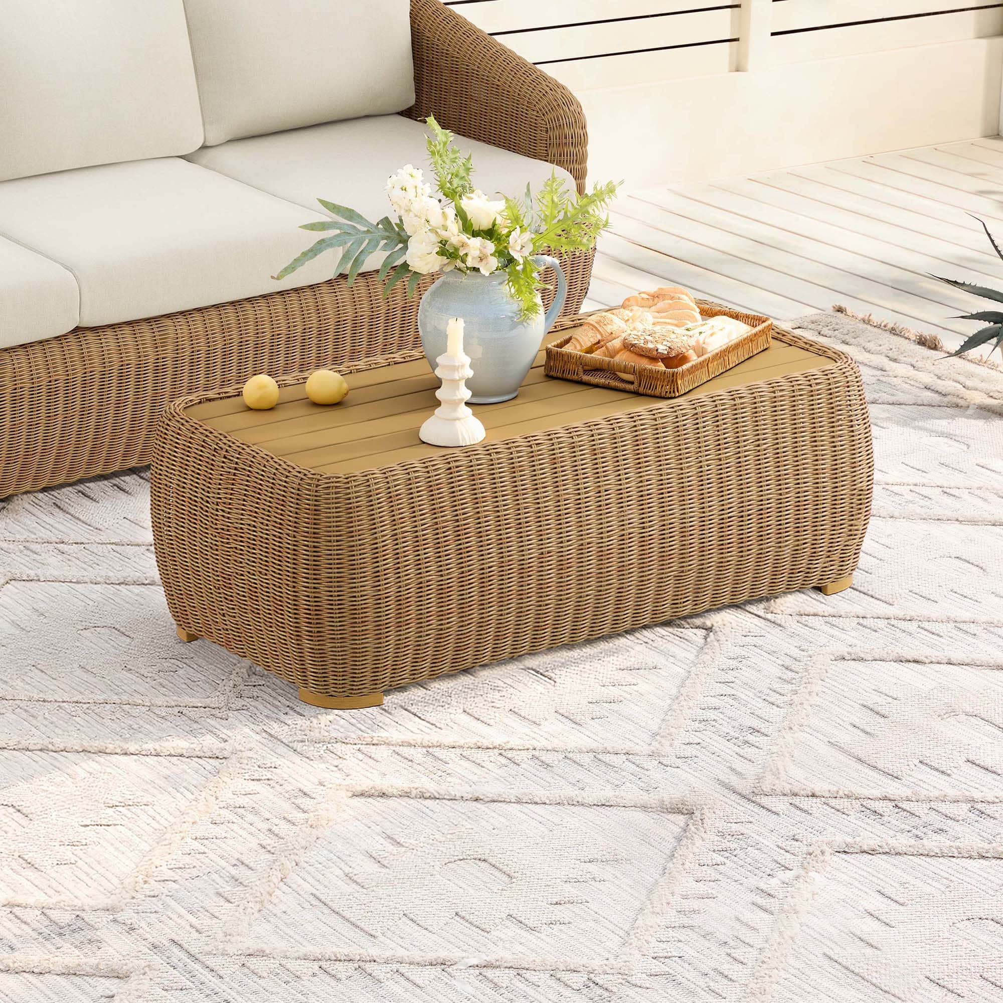 Liana Wicker Outdoor  5 Seats Sofa Set - Image 11