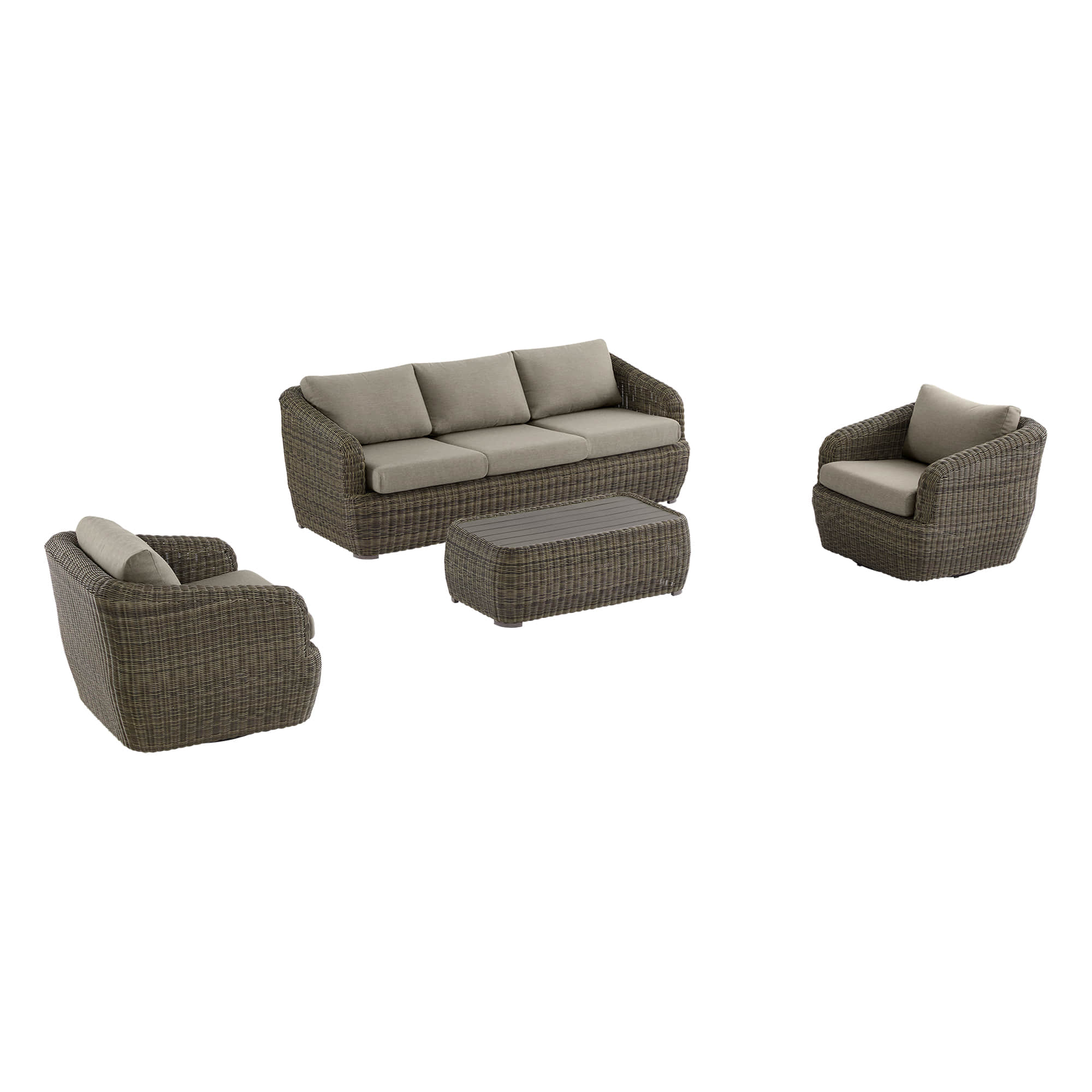 Liana Wicker Outdoor  5 Seats Sofa Set - Image 32