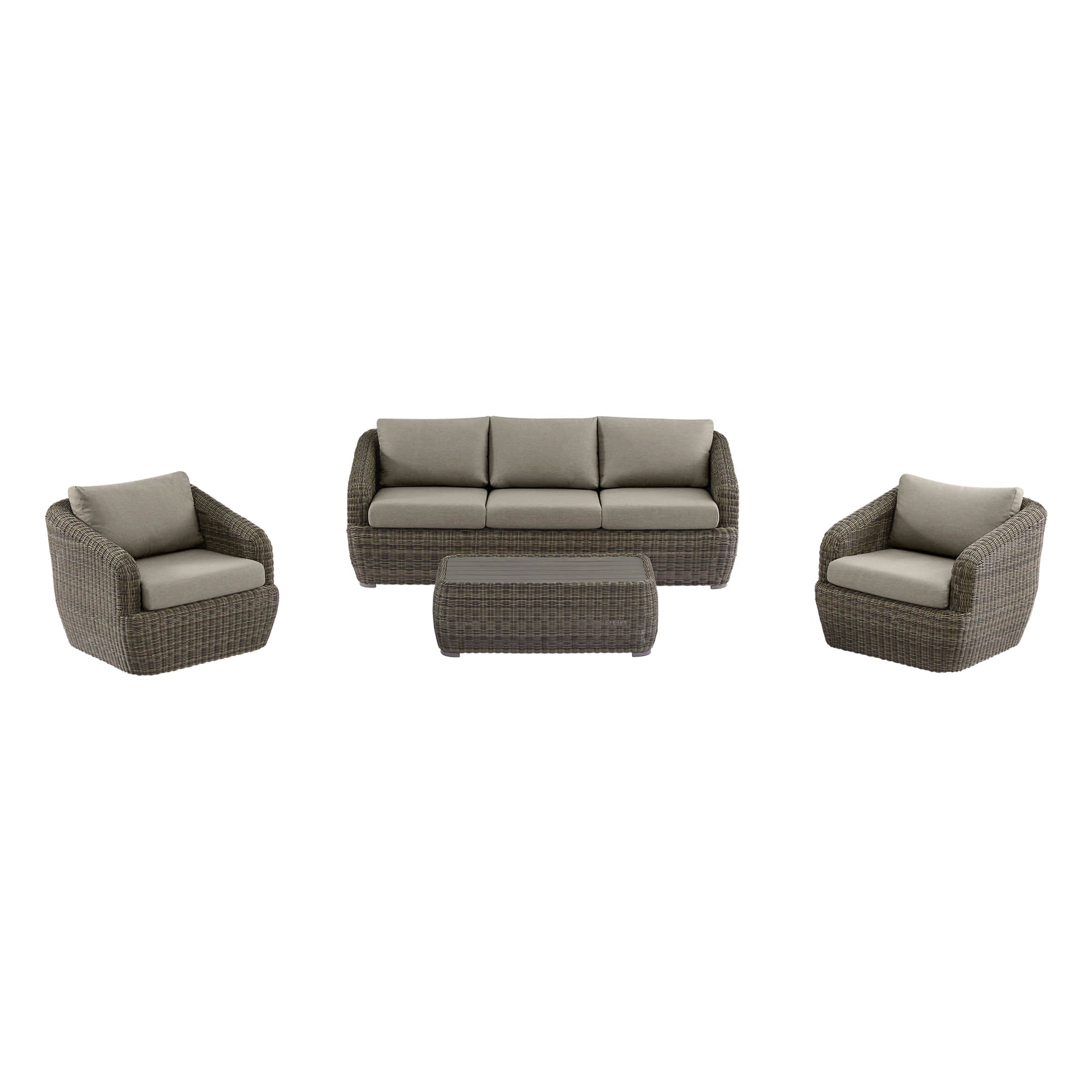Liana Wicker Outdoor  5 Seats Sofa Set - Image 33