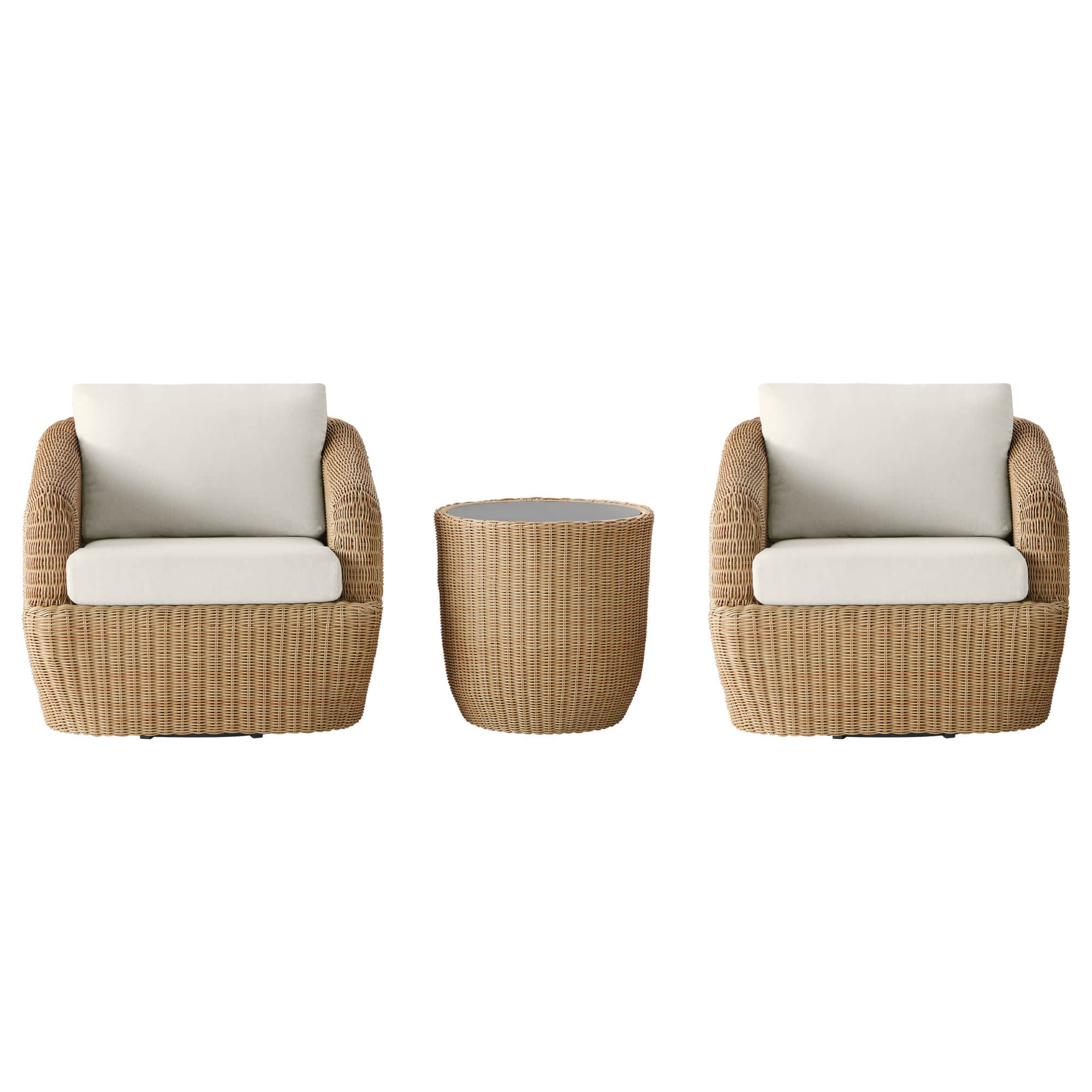 Liana Wicker Outdoor Bistro Set - Image 31
