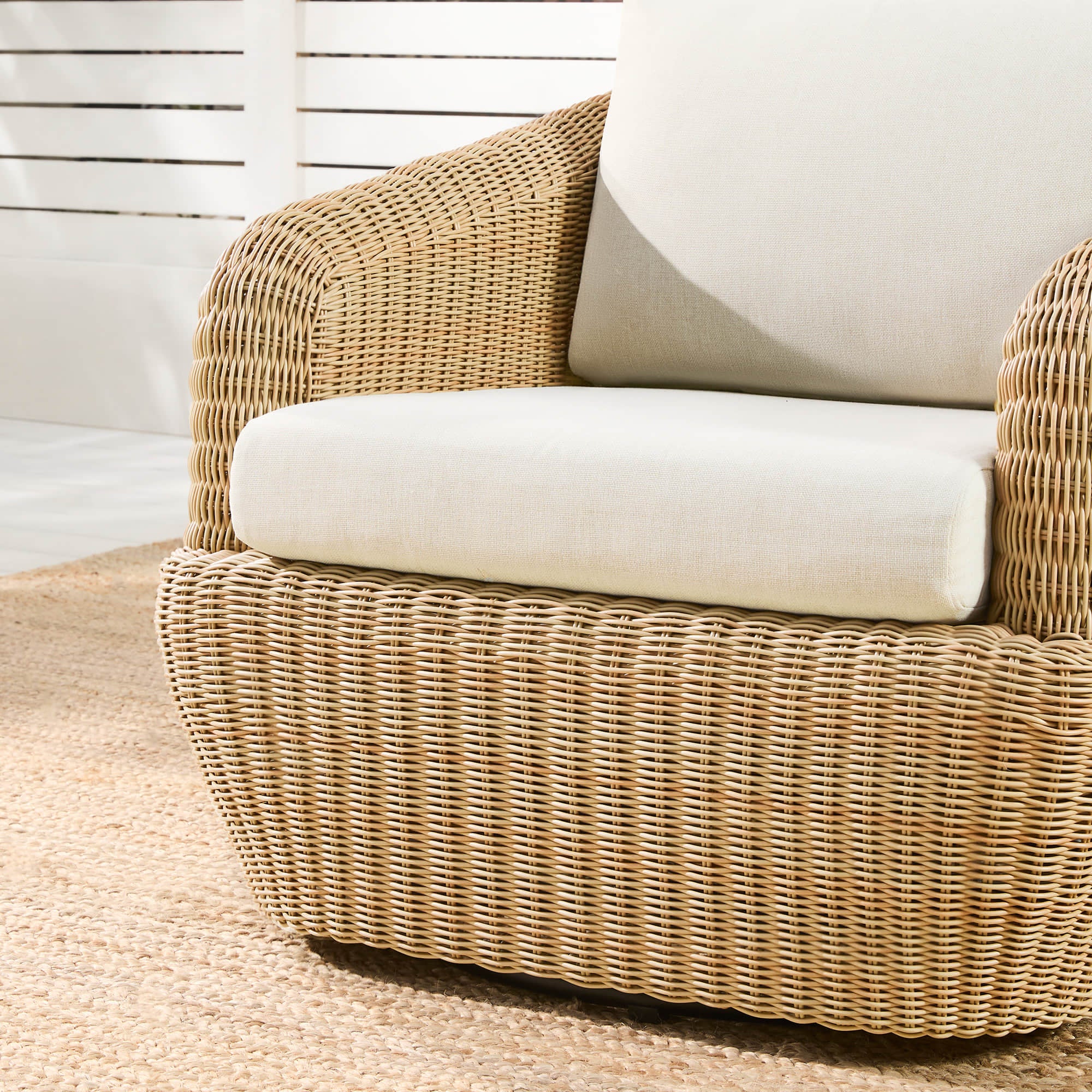 Liana Wicker Outdoor Swivel Accent Chair - Image 23