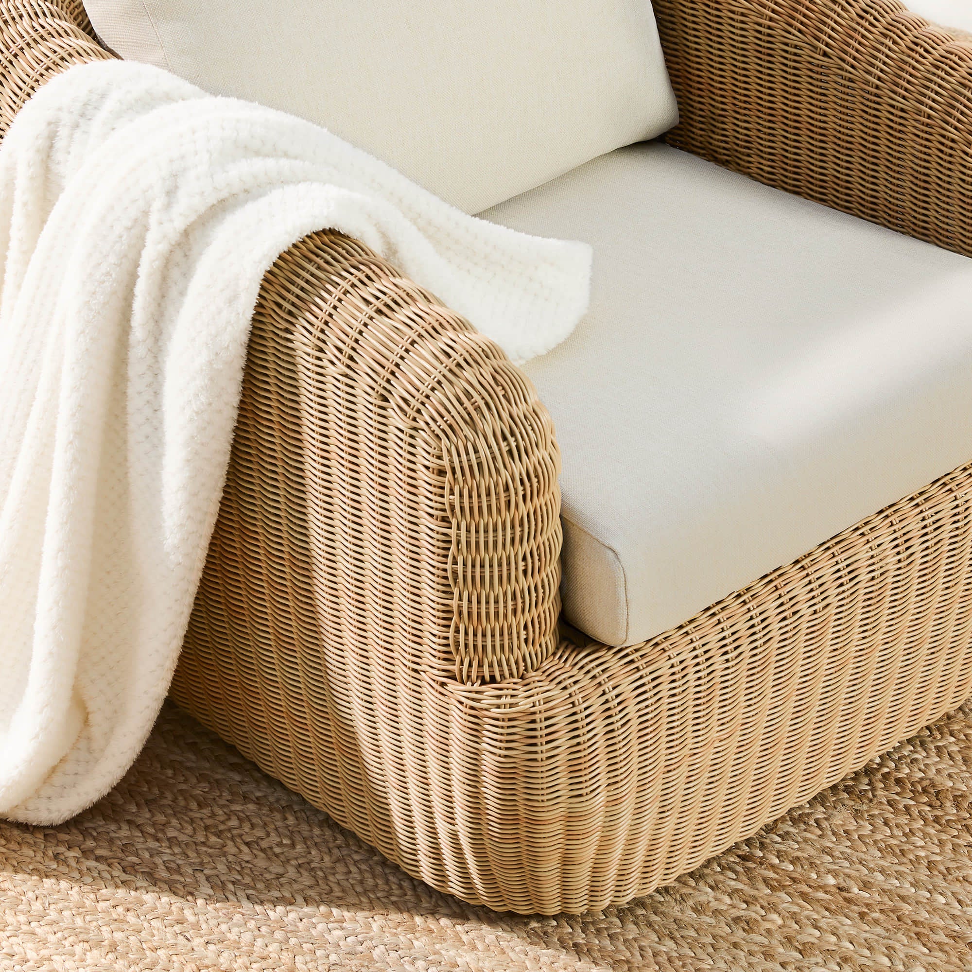 Liana Wicker Outdoor Swivel Accent Chair - Image 22