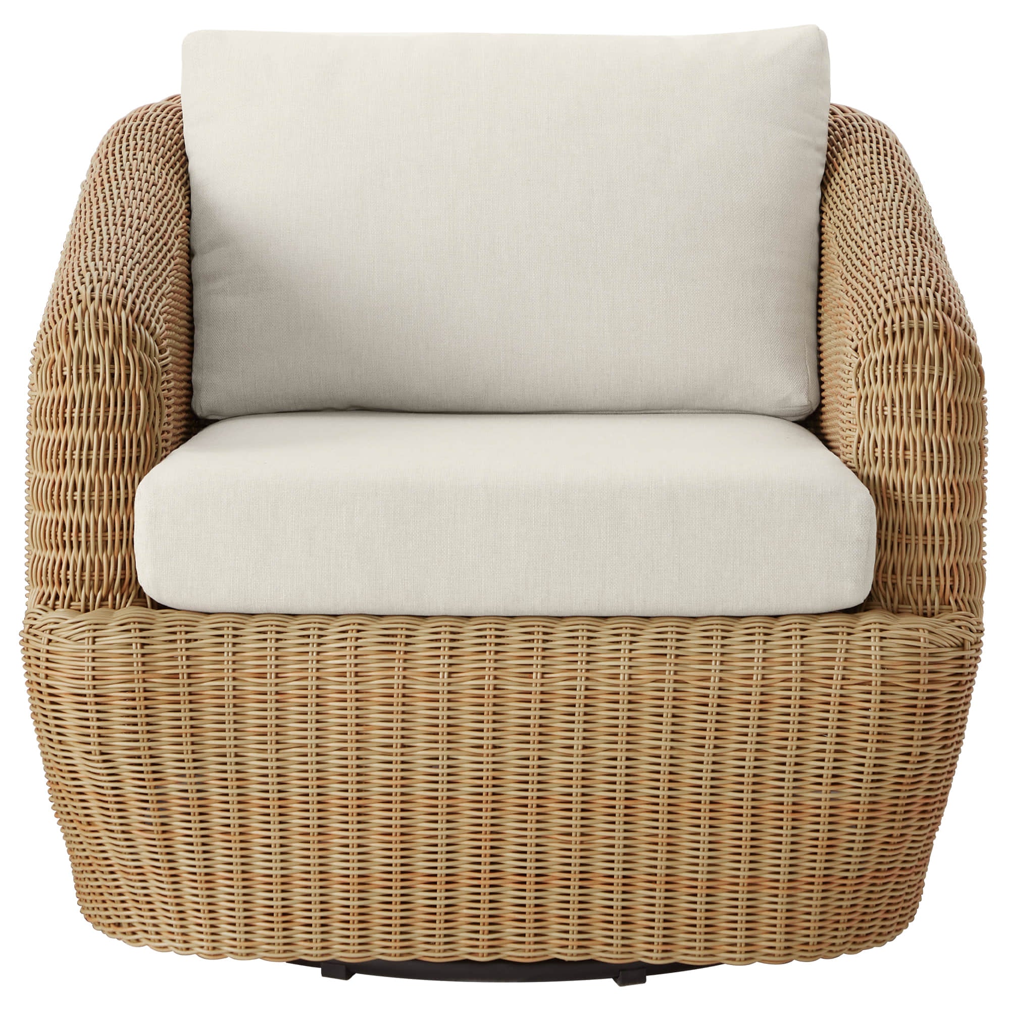 Liana Wicker Outdoor Swivel Accent Chair - Image 19