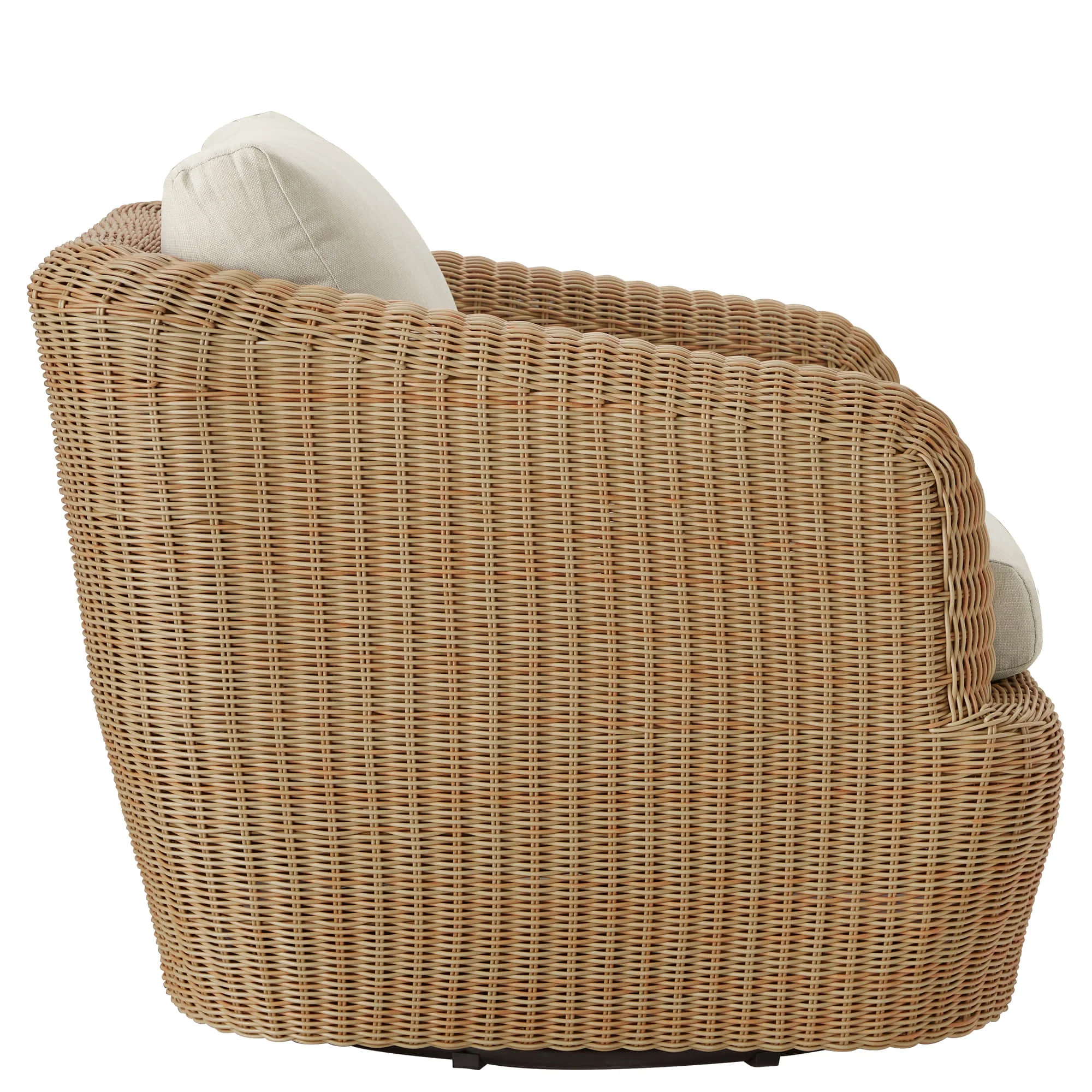 Liana Wicker Outdoor Swivel Accent Chair - Image 25