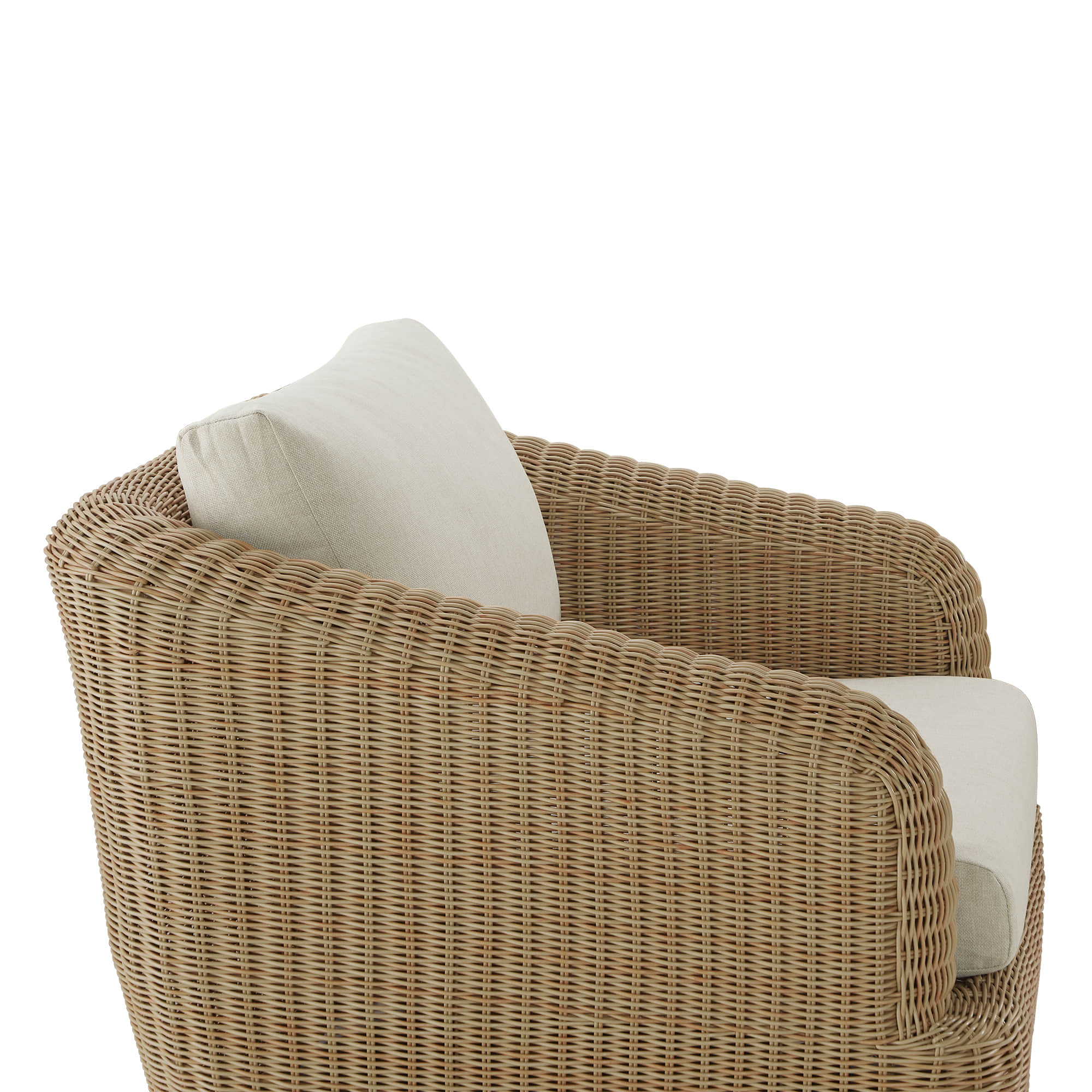 Liana Wicker Outdoor Swivel Accent Chair - Image 16