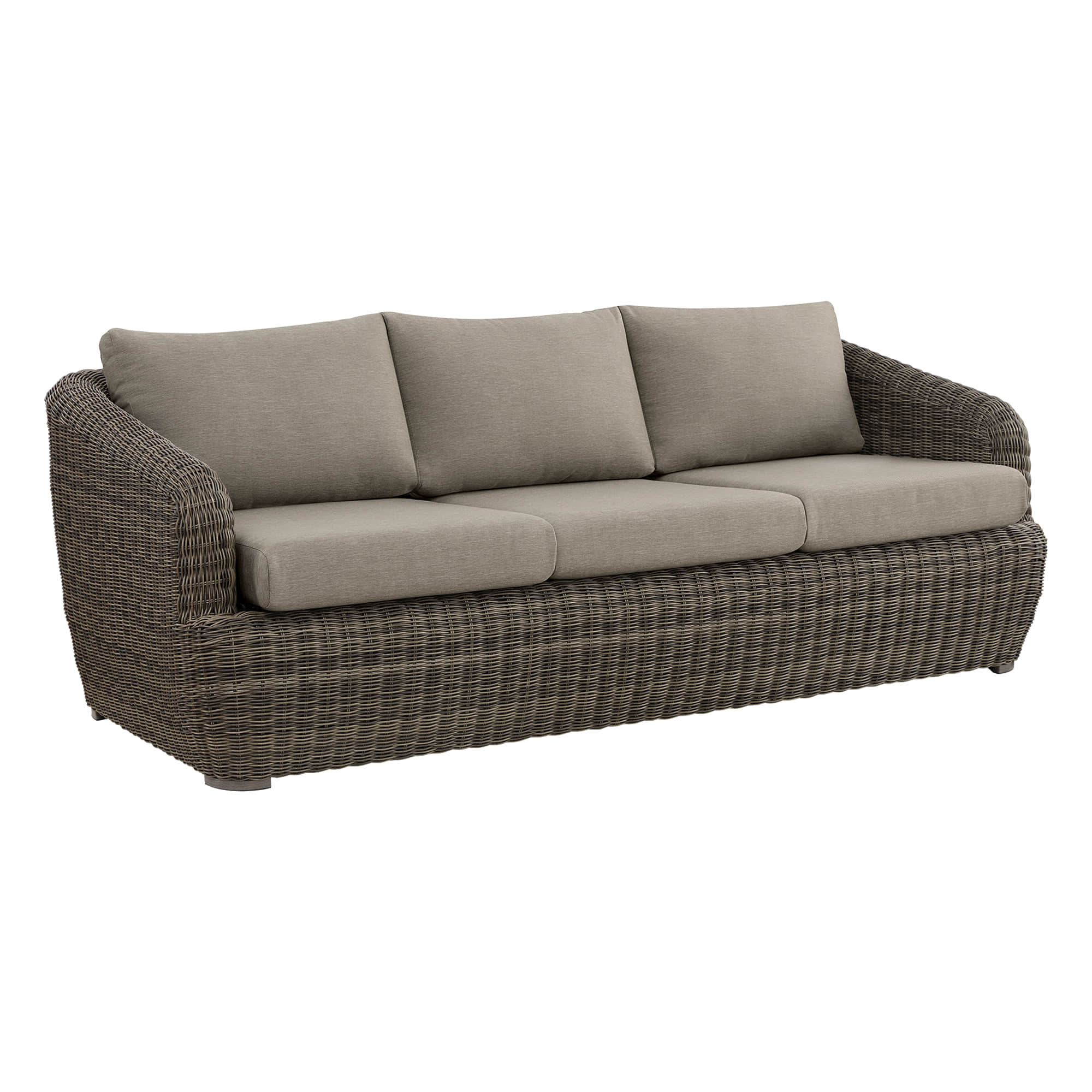 Liana Outdoor Wicker Fully-assembled 3-Seater Sofa - Image 5