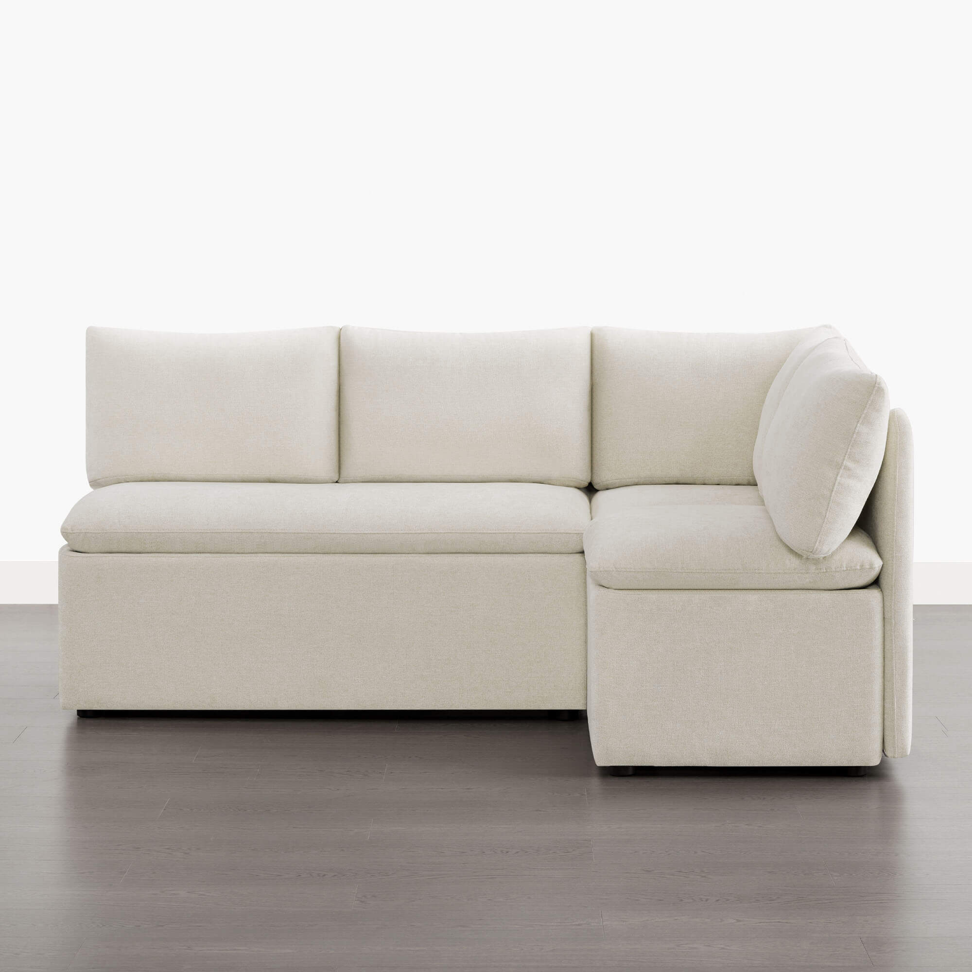 Lila L-Shaped Minimalist Dining Banquette with Storage - Image 12