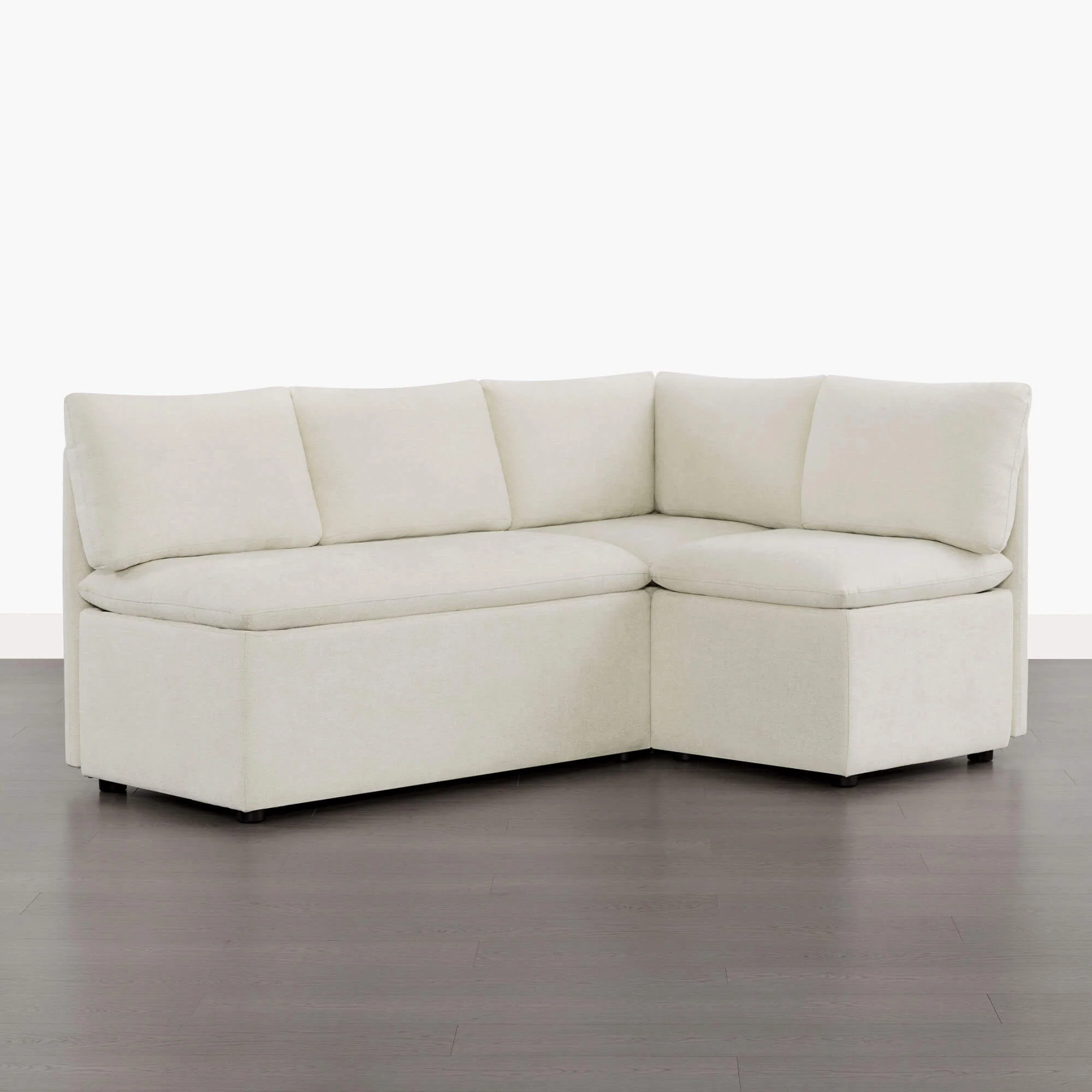Lila L-Shaped Minimalist Dining Banquette with Storage - Image 14