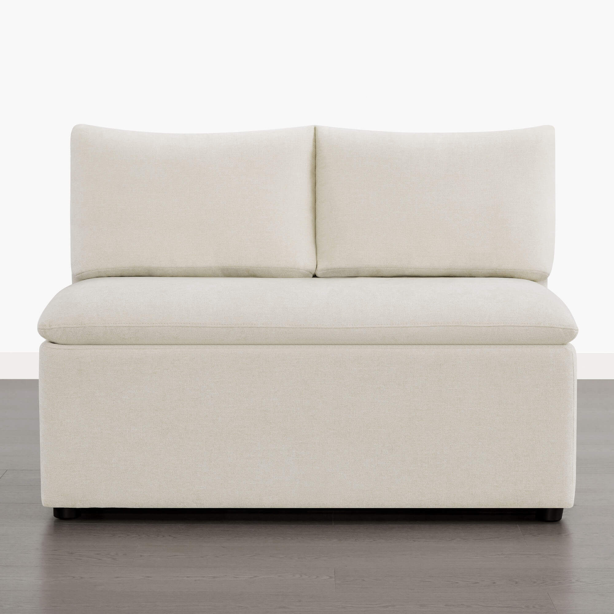 Lila Minimalist Built-in Storage Dining Banquette Bench - Image 11