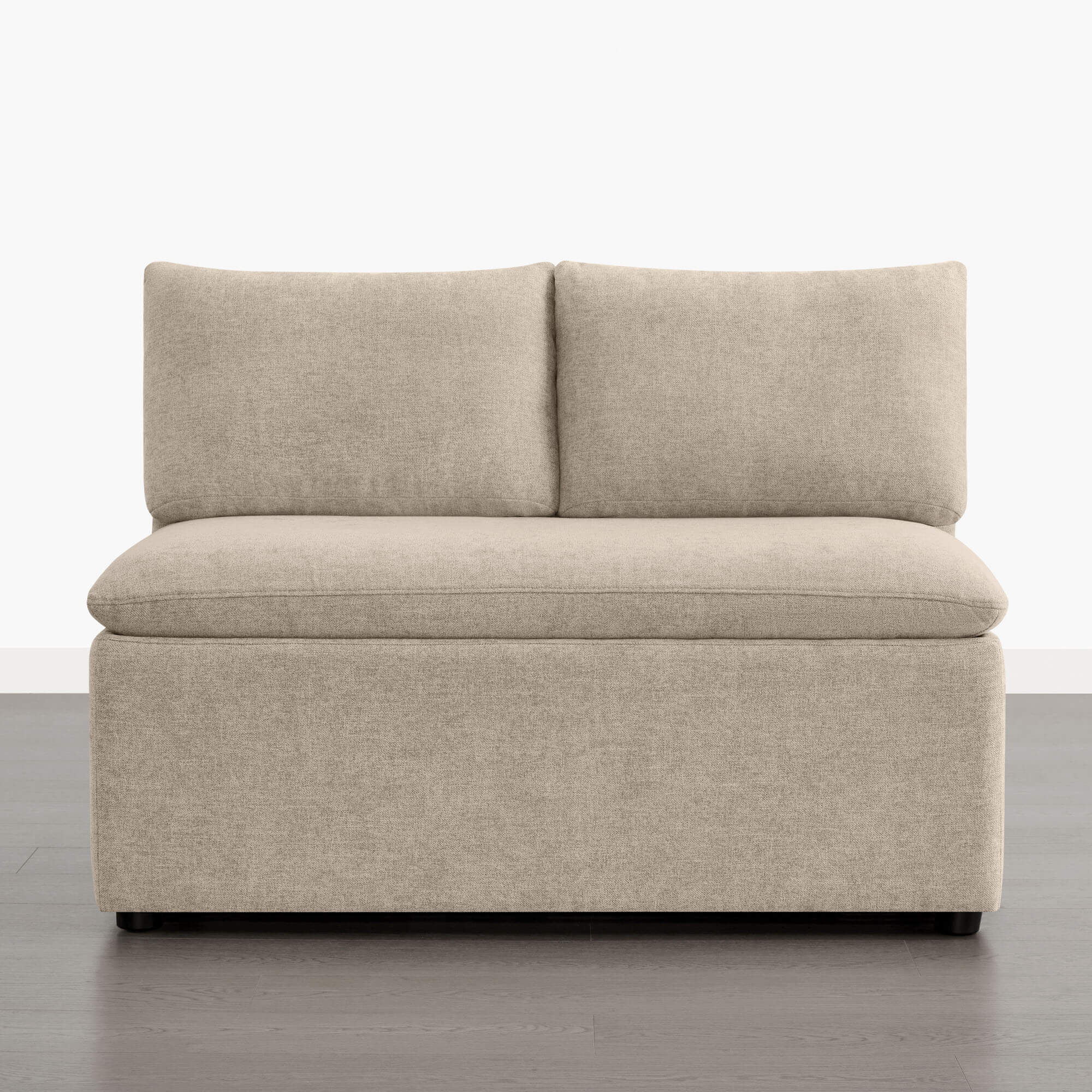 Lila Minimalist Built-in Storage Dining Banquette Bench - Image 7