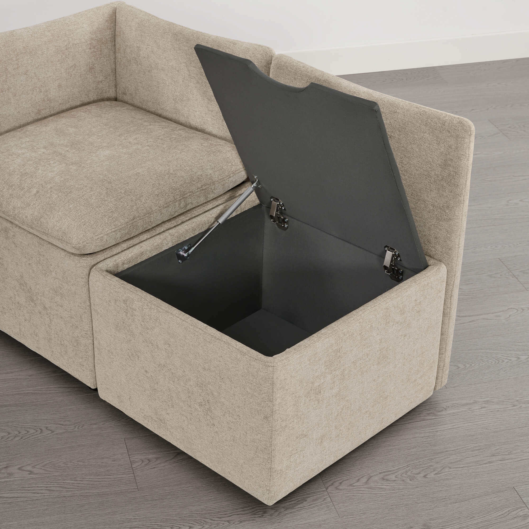 Lila Minimalist Armless Dining Chair with Storage - Image 5