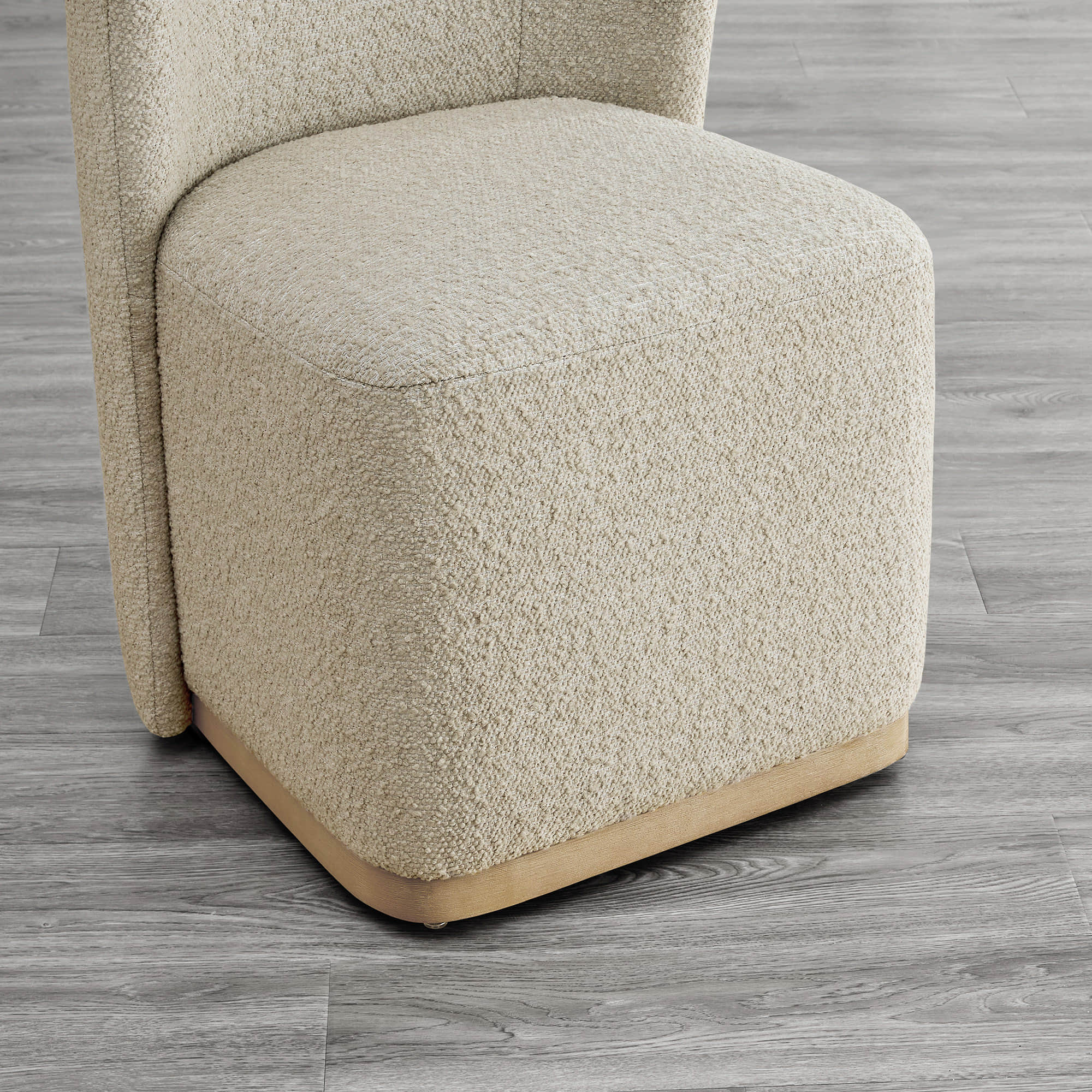 Lilibet Wingback Rolling Dining Chair With Casters - Image 60
