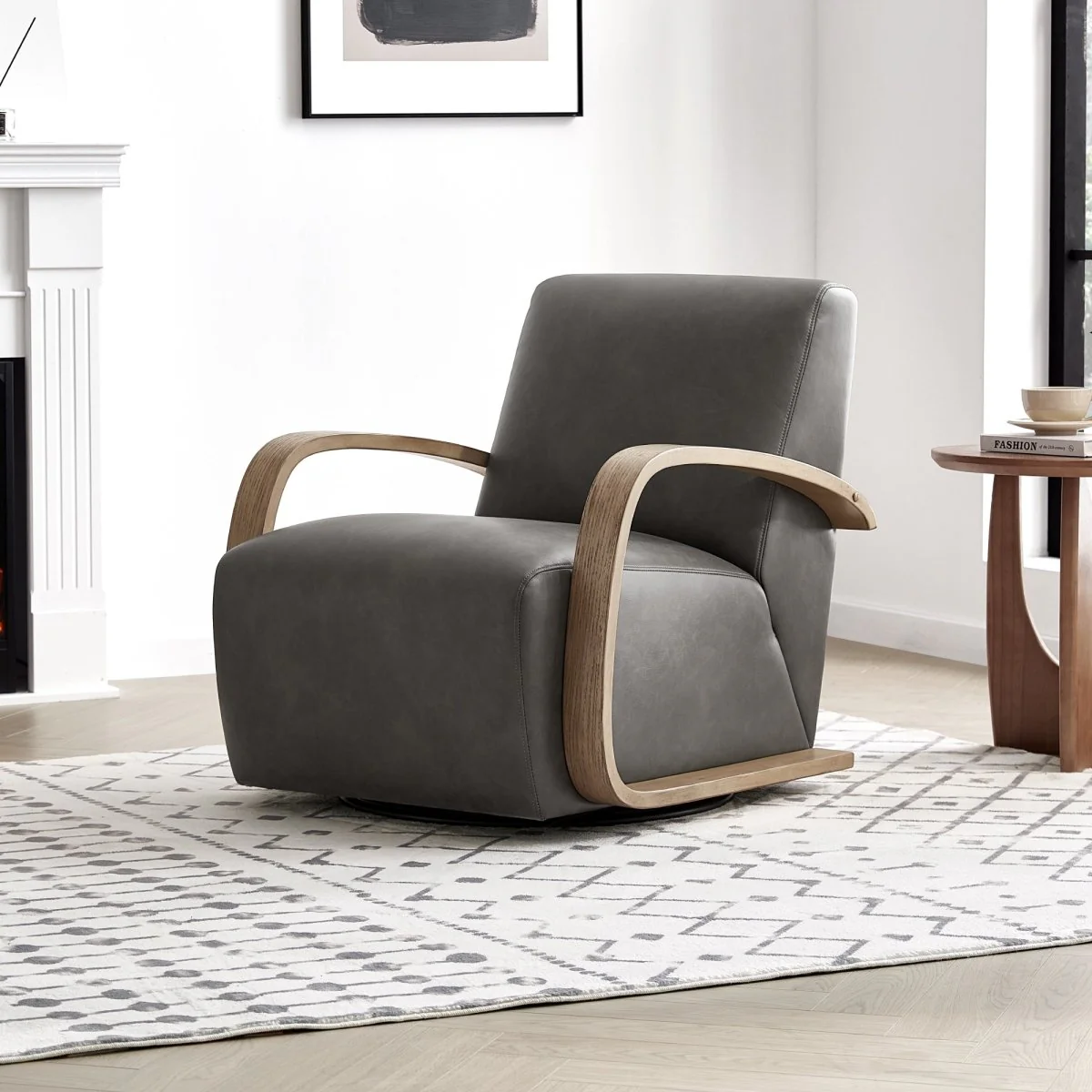 Liora Modern Swivel Accent Chair - Image 16