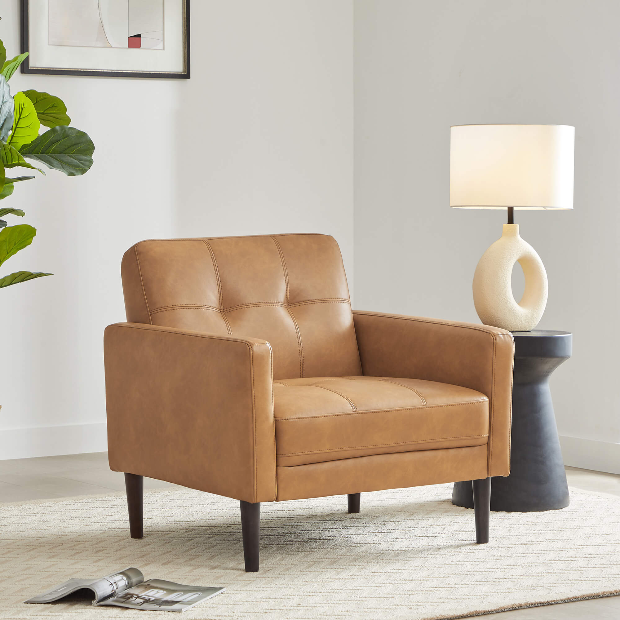 Lucas Mid-Century Accent Chair - Image 4