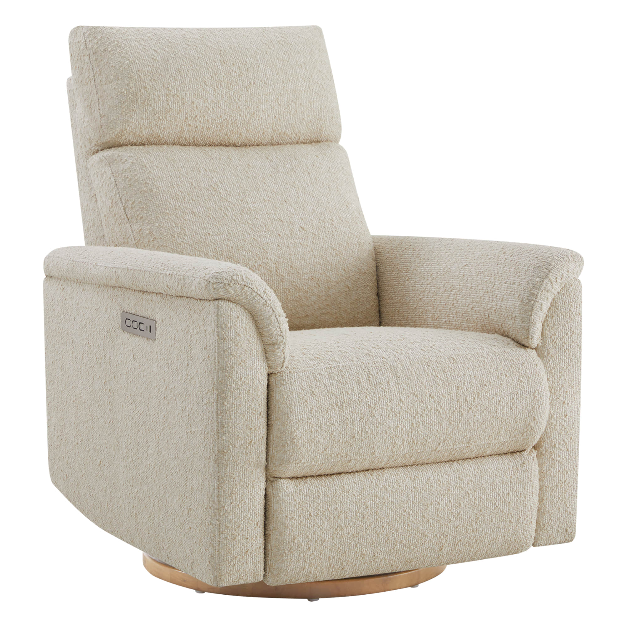 Lulla Power Swivel Nursery Glider Recliner with Power Headrest and Nightlight - Image 10