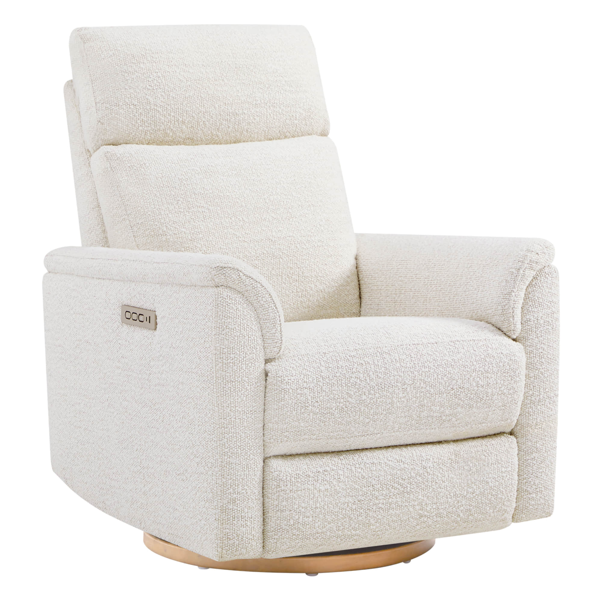Lulla Power Swivel Nursery Glider Recliner with Power Headrest and Nightlight - Image 24