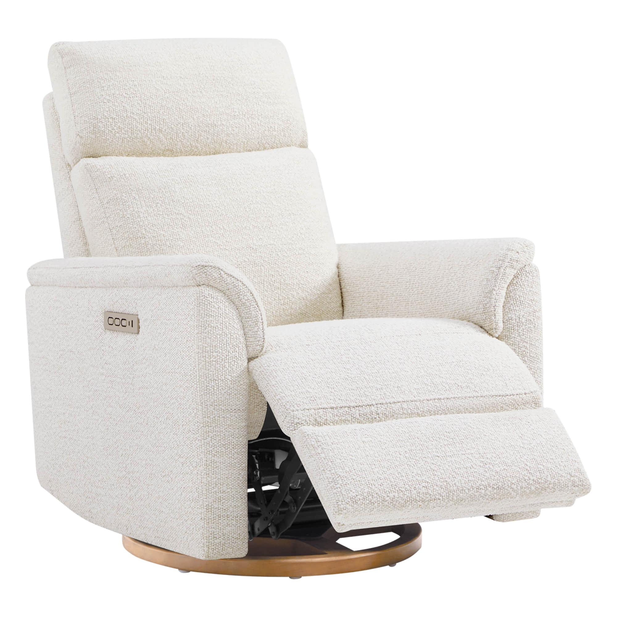 Lulla Power Swivel Nursery Glider Recliner with Power Headrest and Nightlight - Image 25