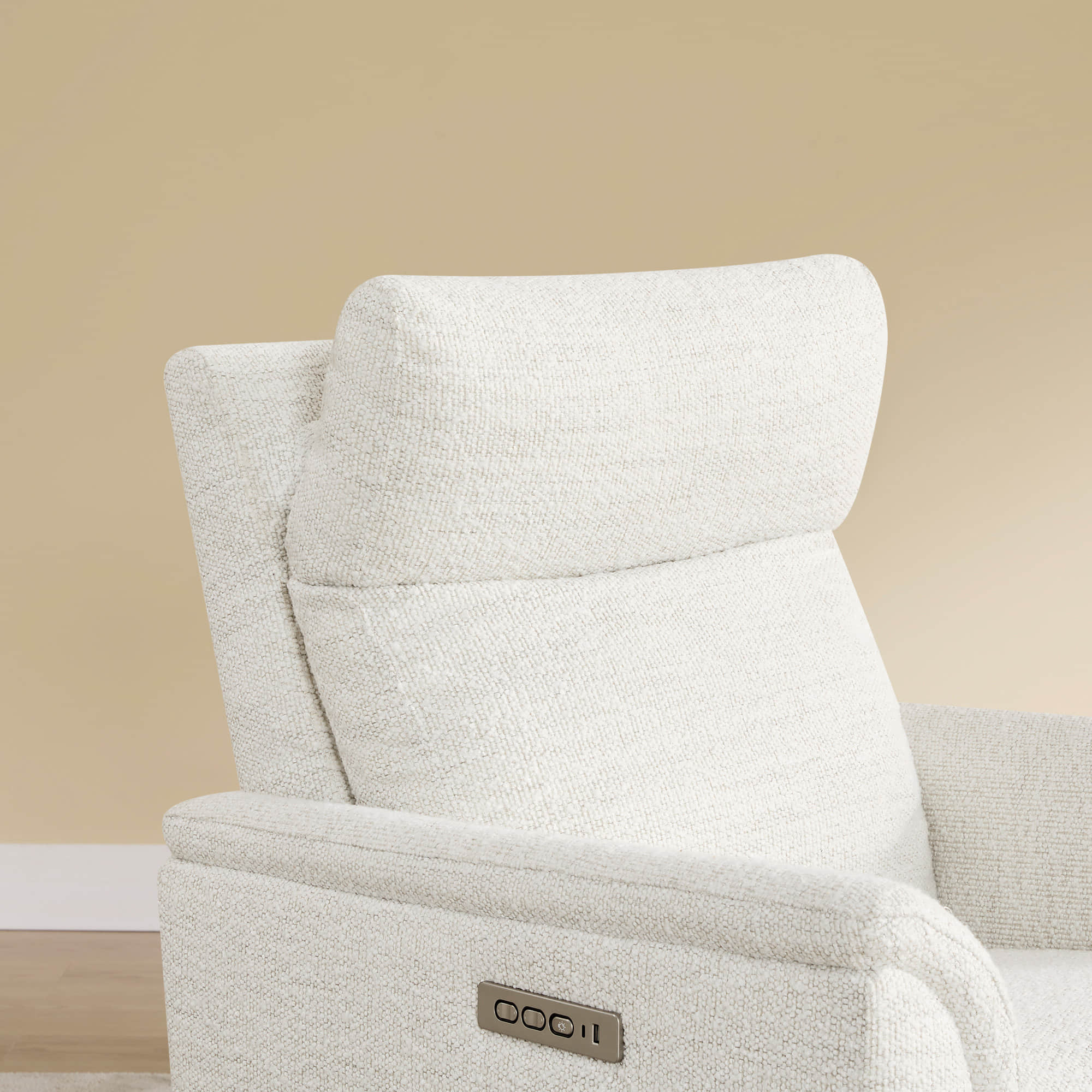 Lulla Power Swivel Nursery Glider Recliner with Power Headrest and Nightlight - Image 36