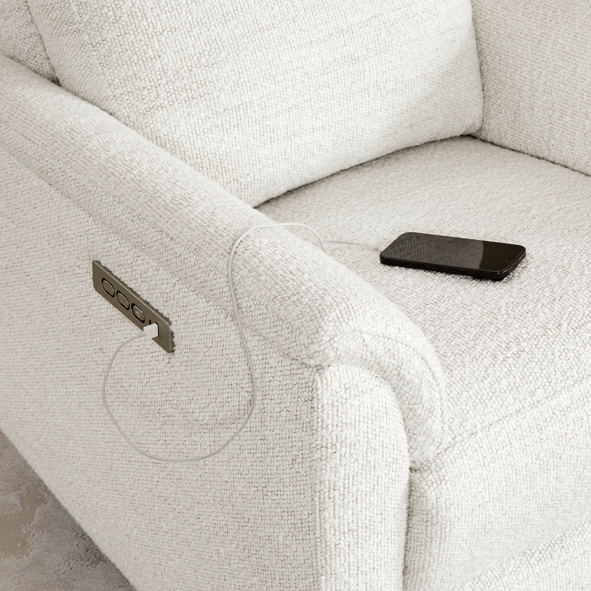 Lulla Power Swivel Nursery Glider Recliner with Power Headrest and Nightlight - Image 37