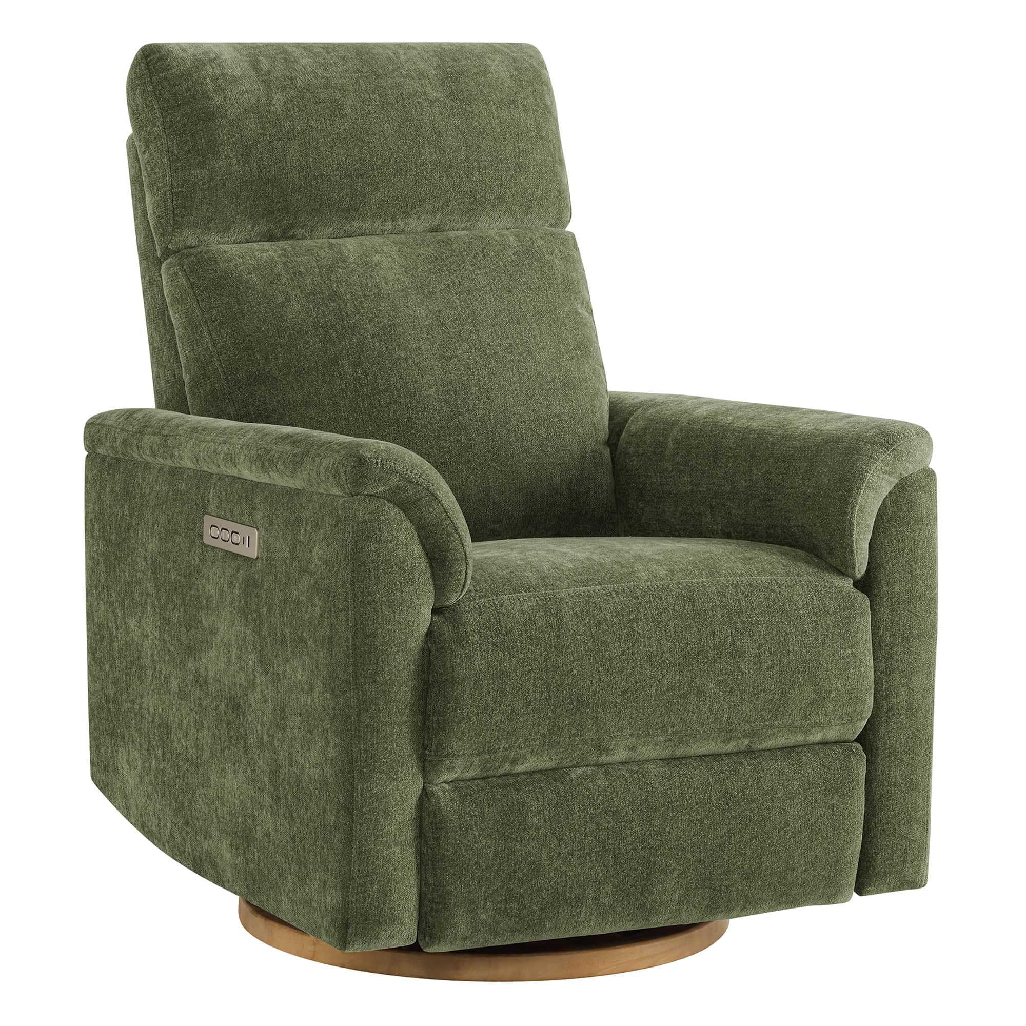 Lulla Power Swivel Nursery Glider Recliner with Power Headrest and Nightlight - Image 44