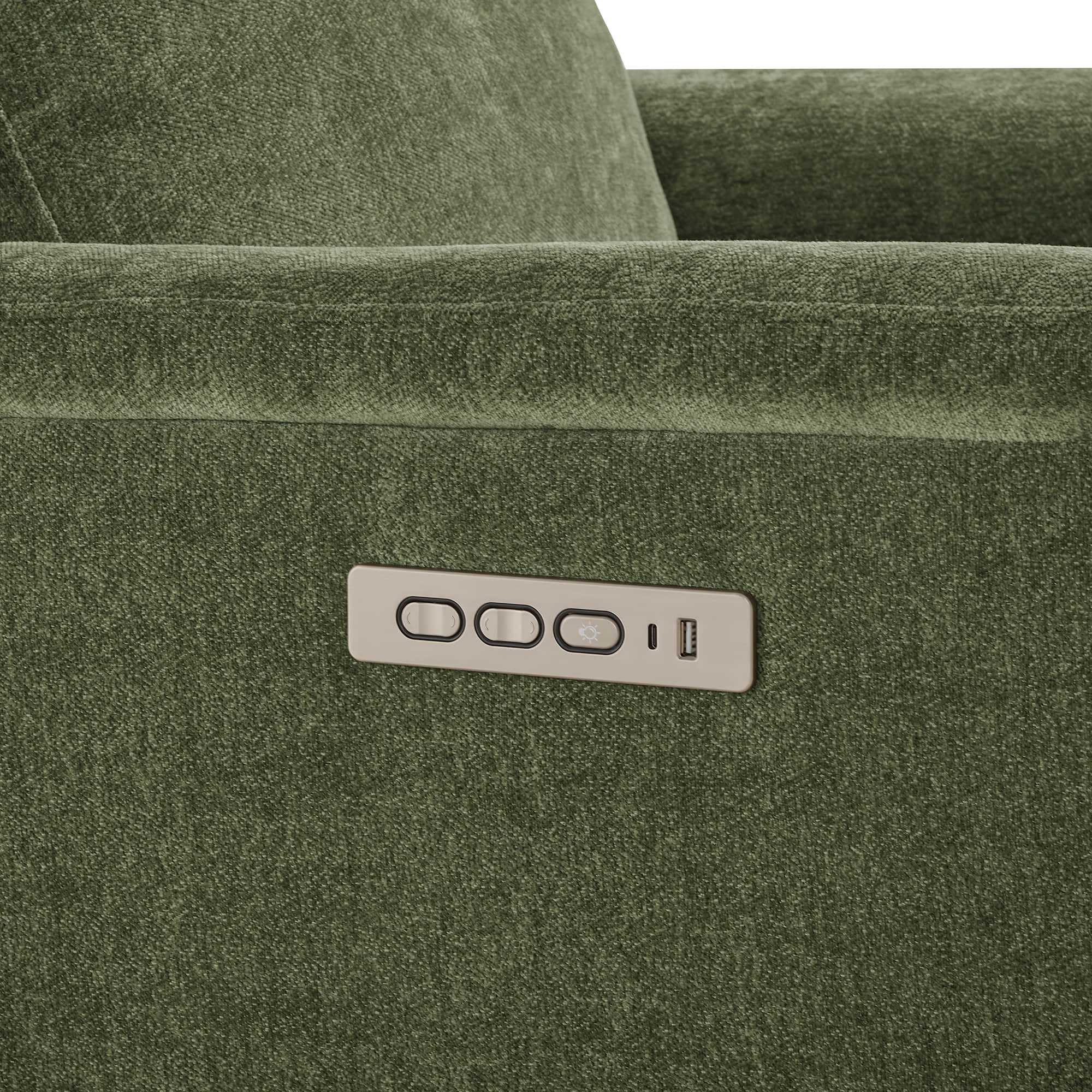 Lulla Power Swivel Nursery Glider Recliner with Power Headrest and Nightlight - Image 46