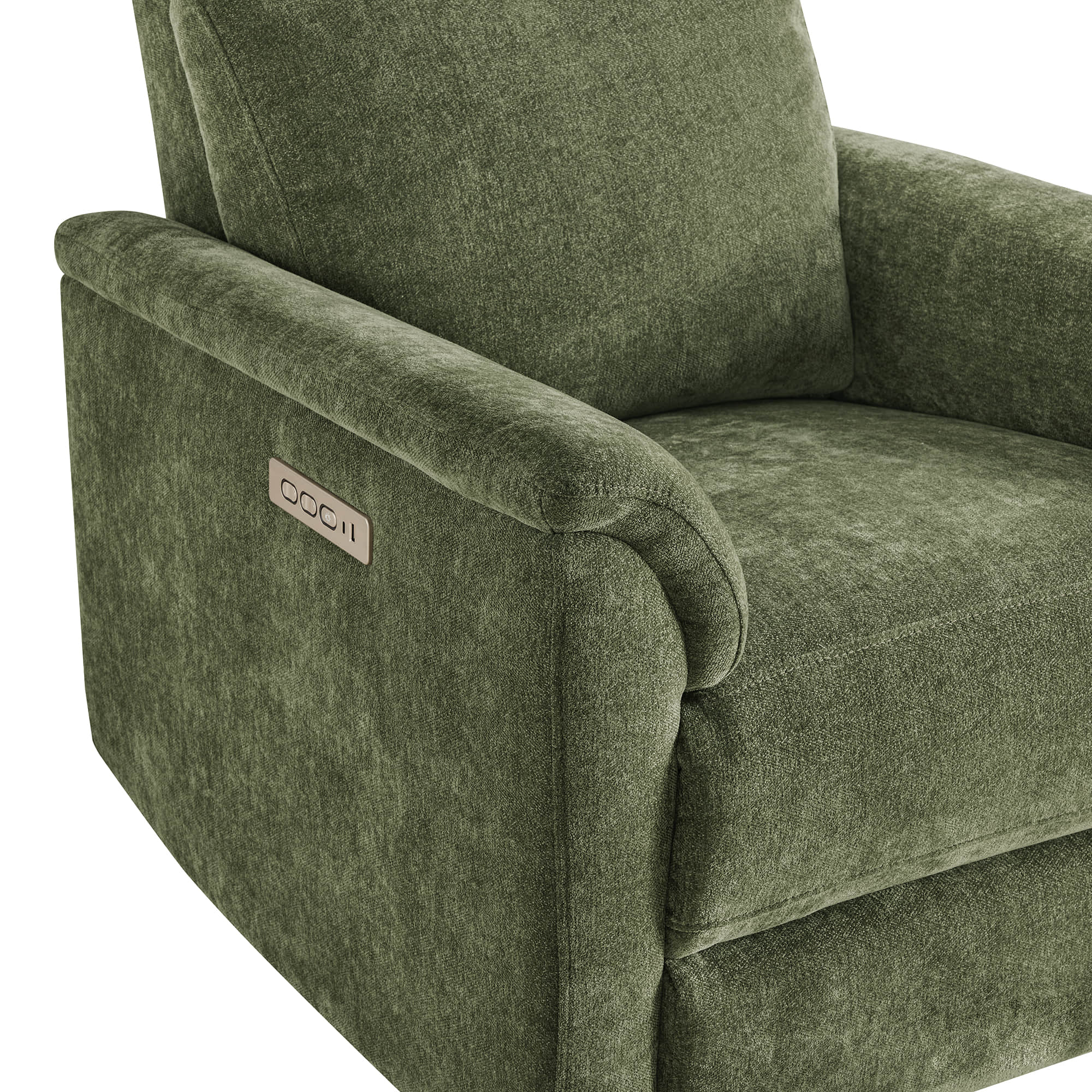 Lulla Power Swivel Nursery Glider Recliner with Power Headrest and Nightlight - Image 47