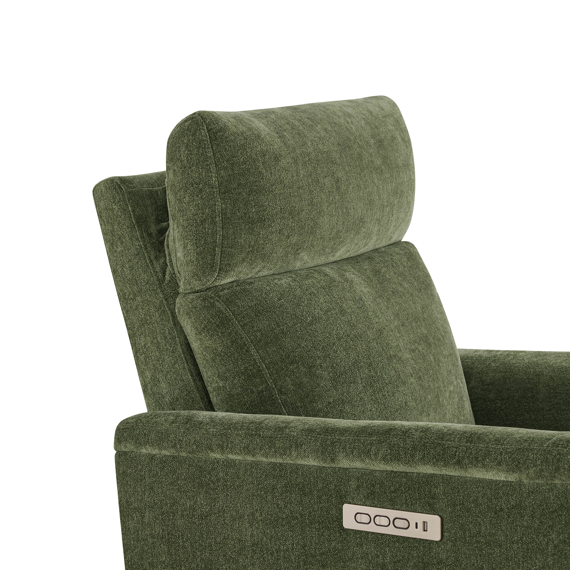 Lulla Power Swivel Nursery Glider Recliner with Power Headrest and Nightlight - Image 49
