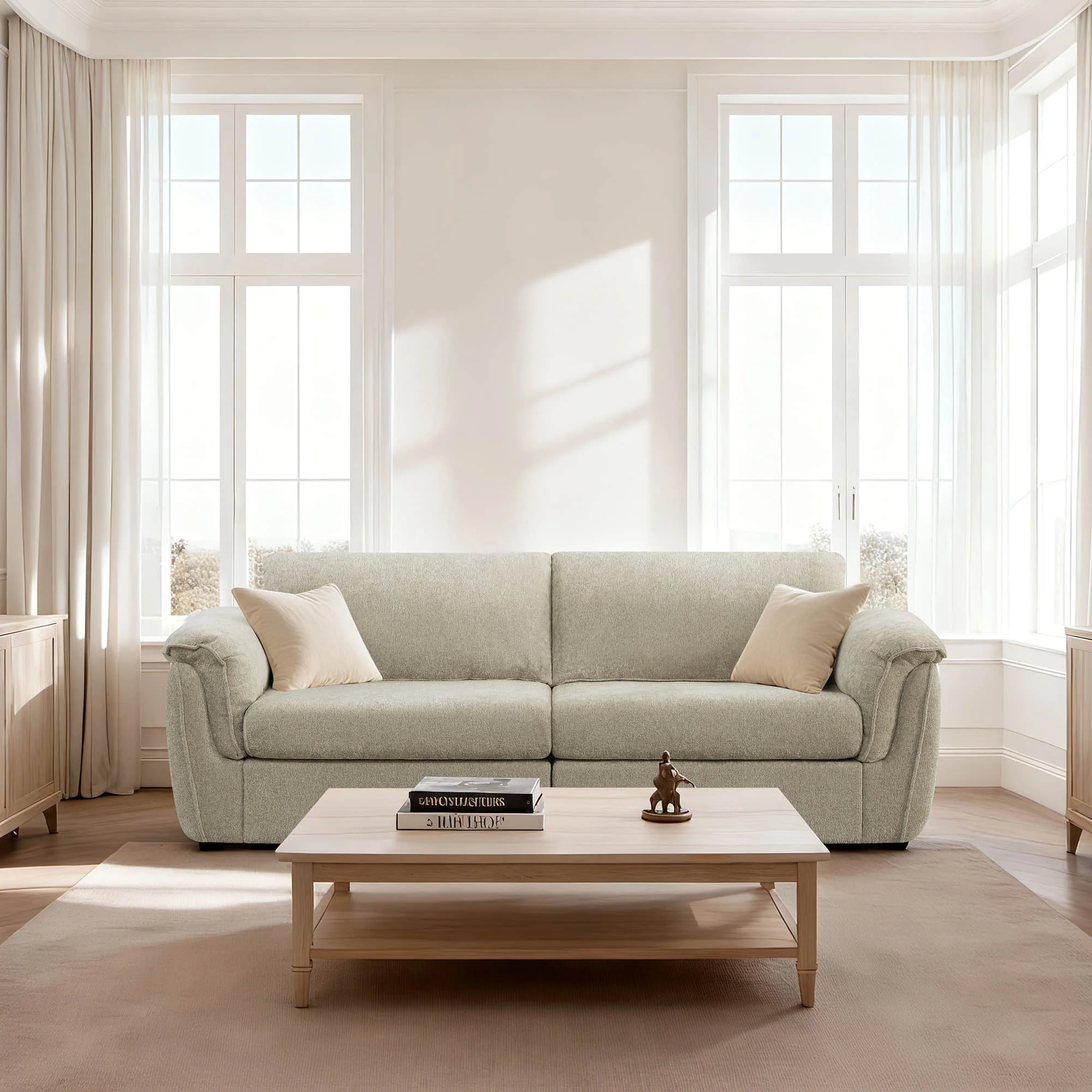 Maisie 2-seat Modular Double-layer Armrest Sofa - Image 3