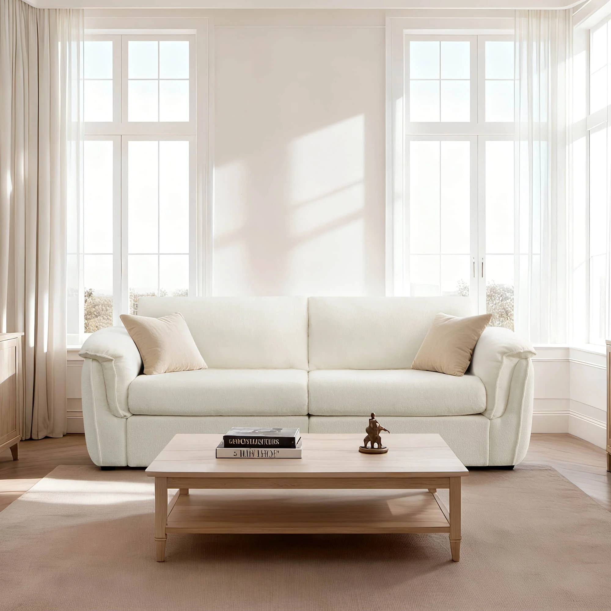 Maisie 2-seat Modular Double-layer Armrest Sofa - Image 4