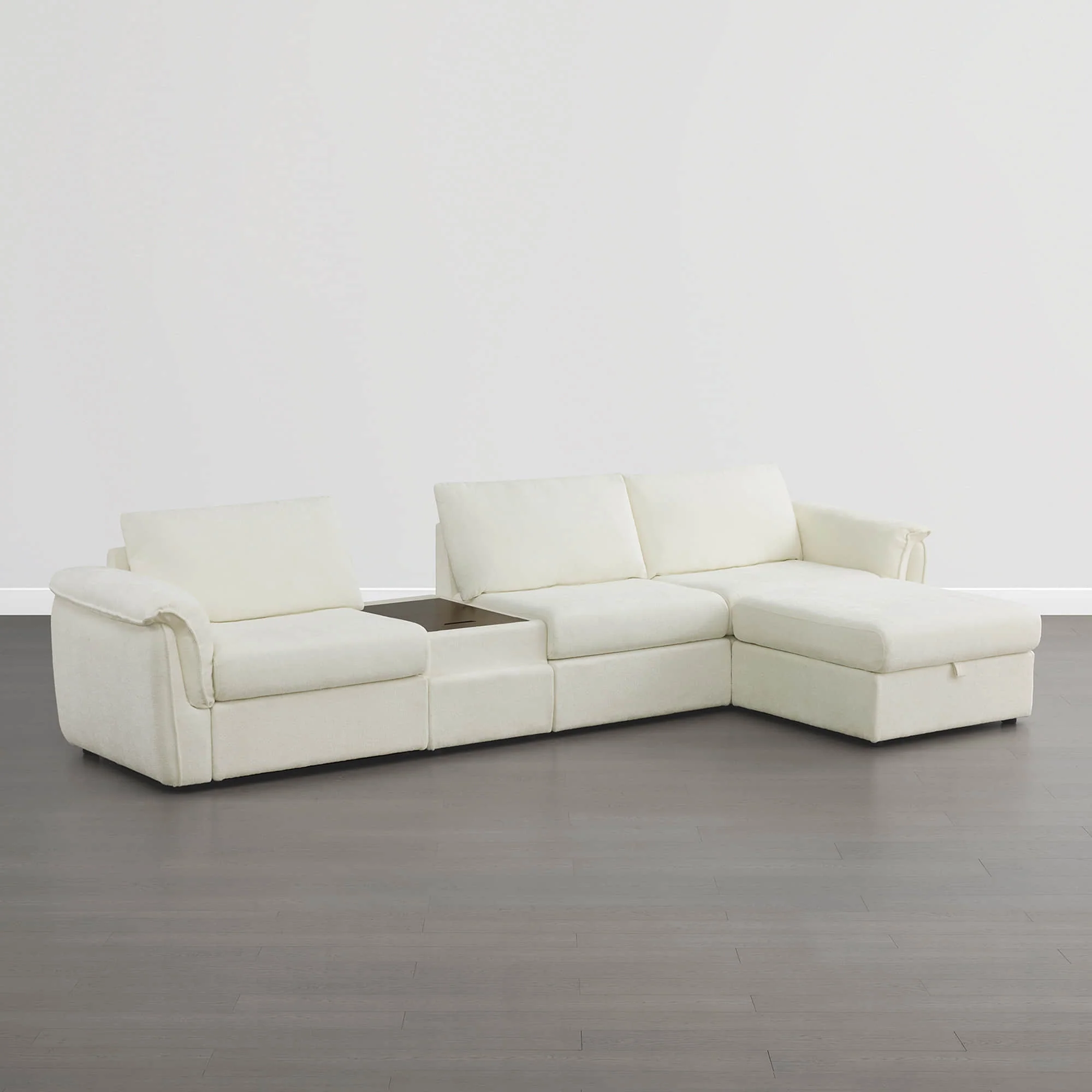Maisie 4-seat Modular Sofa with Storage Ottoman - Image 16
