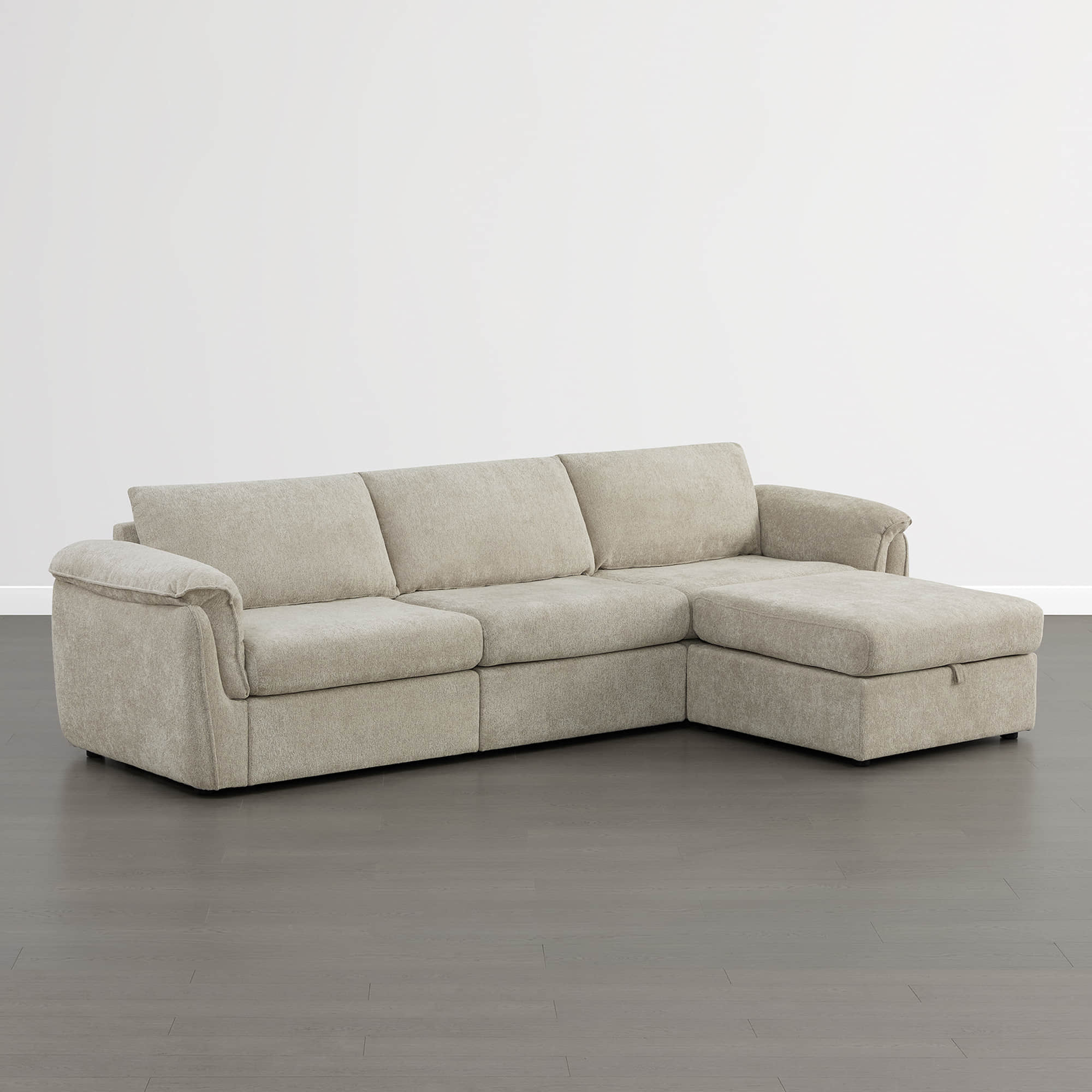 Maisie 4-seat Modular Sofa with Storage Ottoman - Image 5