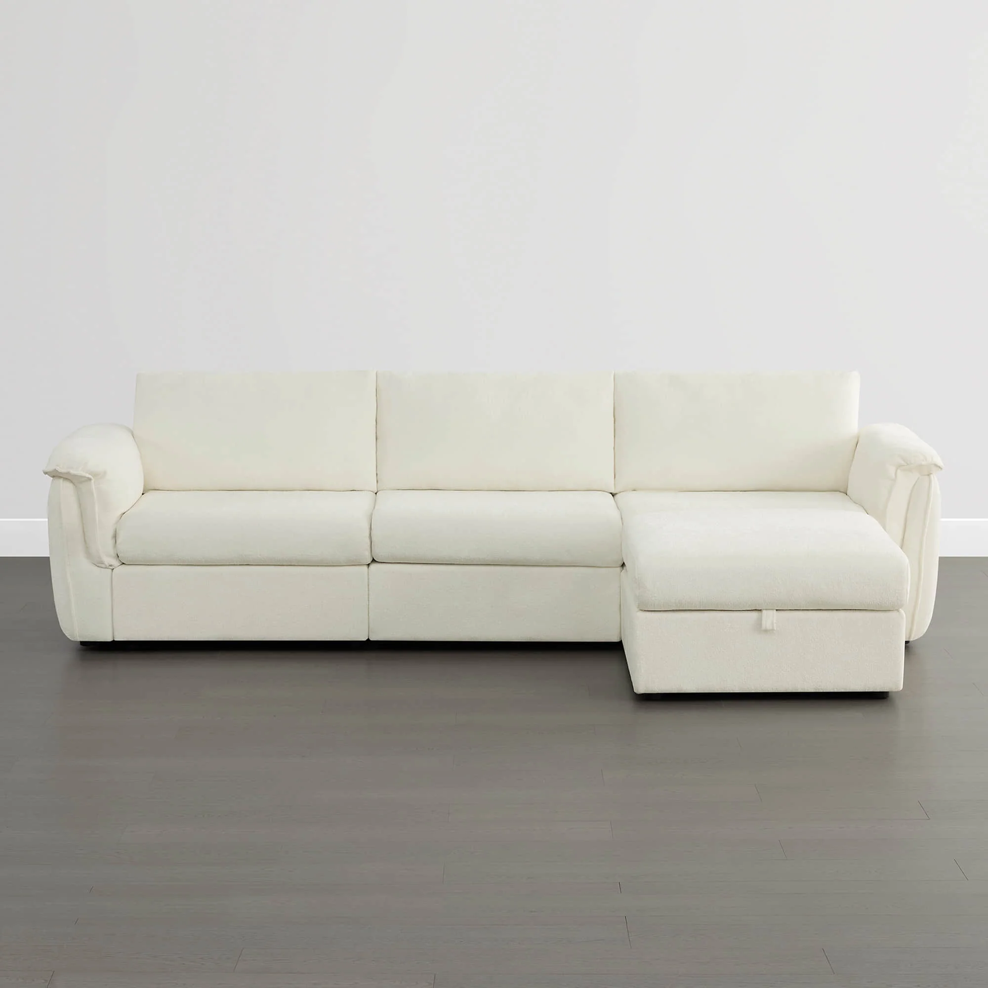 Maisie 4-seat Modular Sofa with Storage Ottoman - Image 7