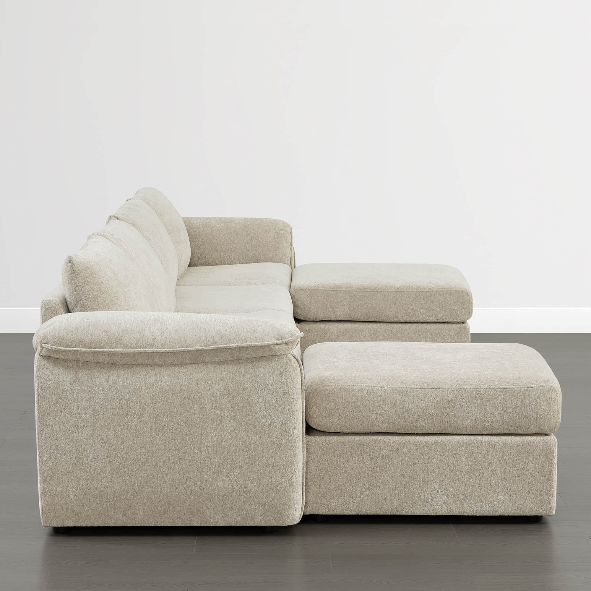 Maisie 6-seat Modular Sofa with Storage Ottoman - Image 4