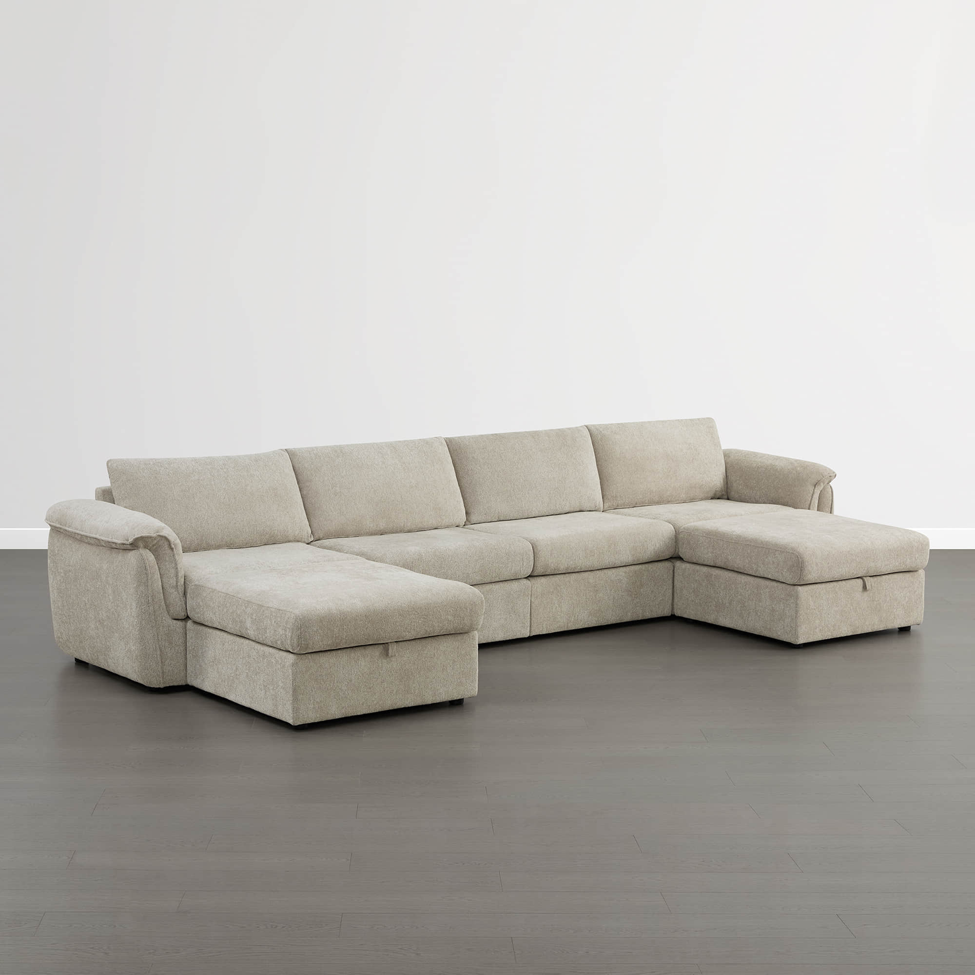 Maisie 6-seat Modular Sofa with Storage Ottoman - Image 5