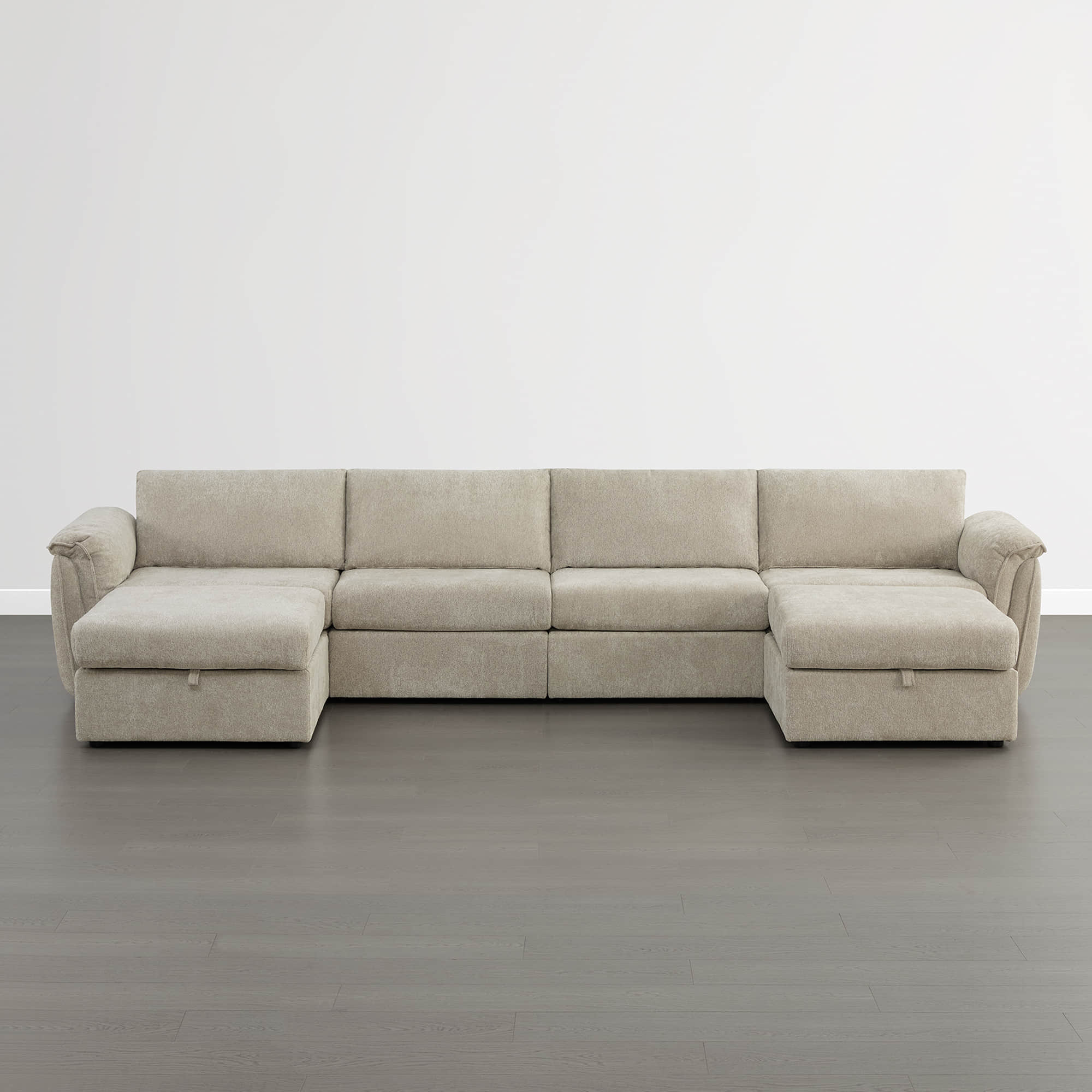 Maisie 6-seat Modular Sofa with Storage Ottoman - Image 7