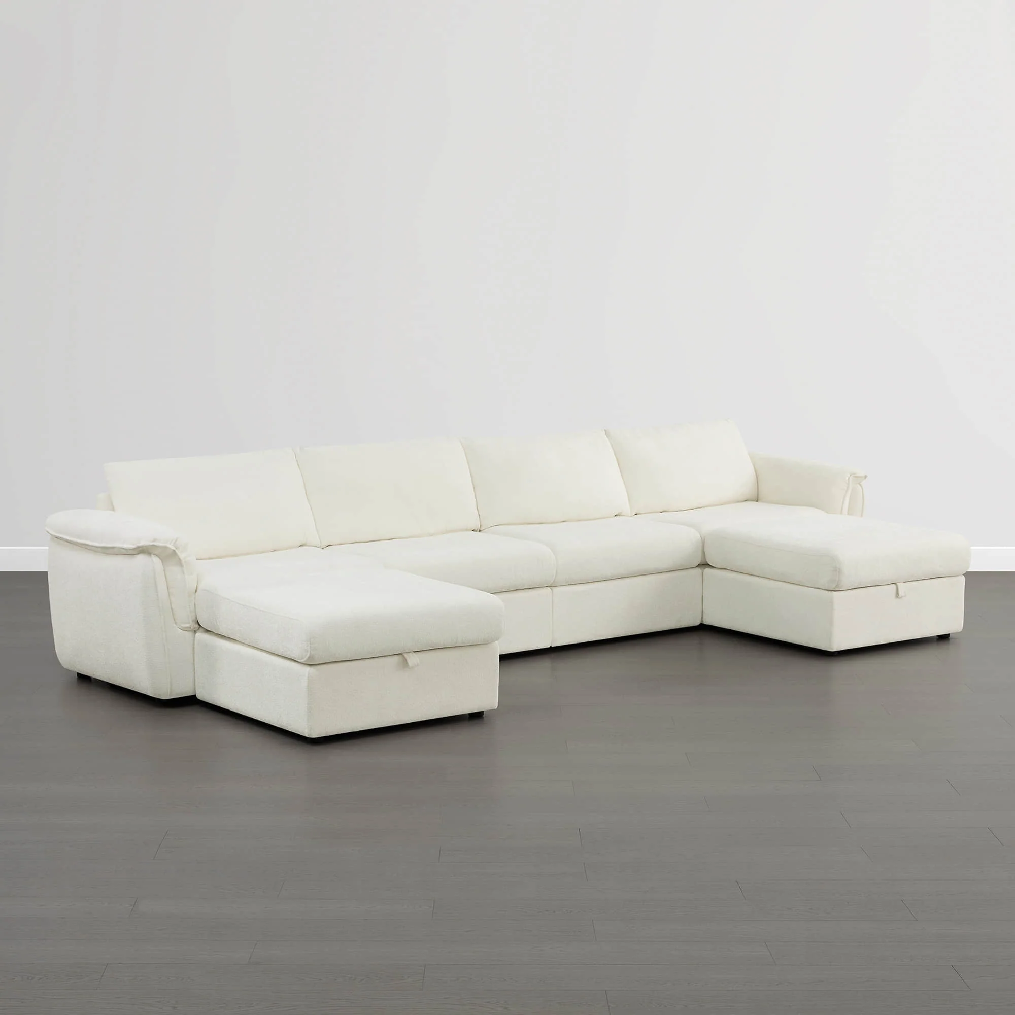 Maisie 6-seat Modular Sofa with Storage Ottoman - Image 9
