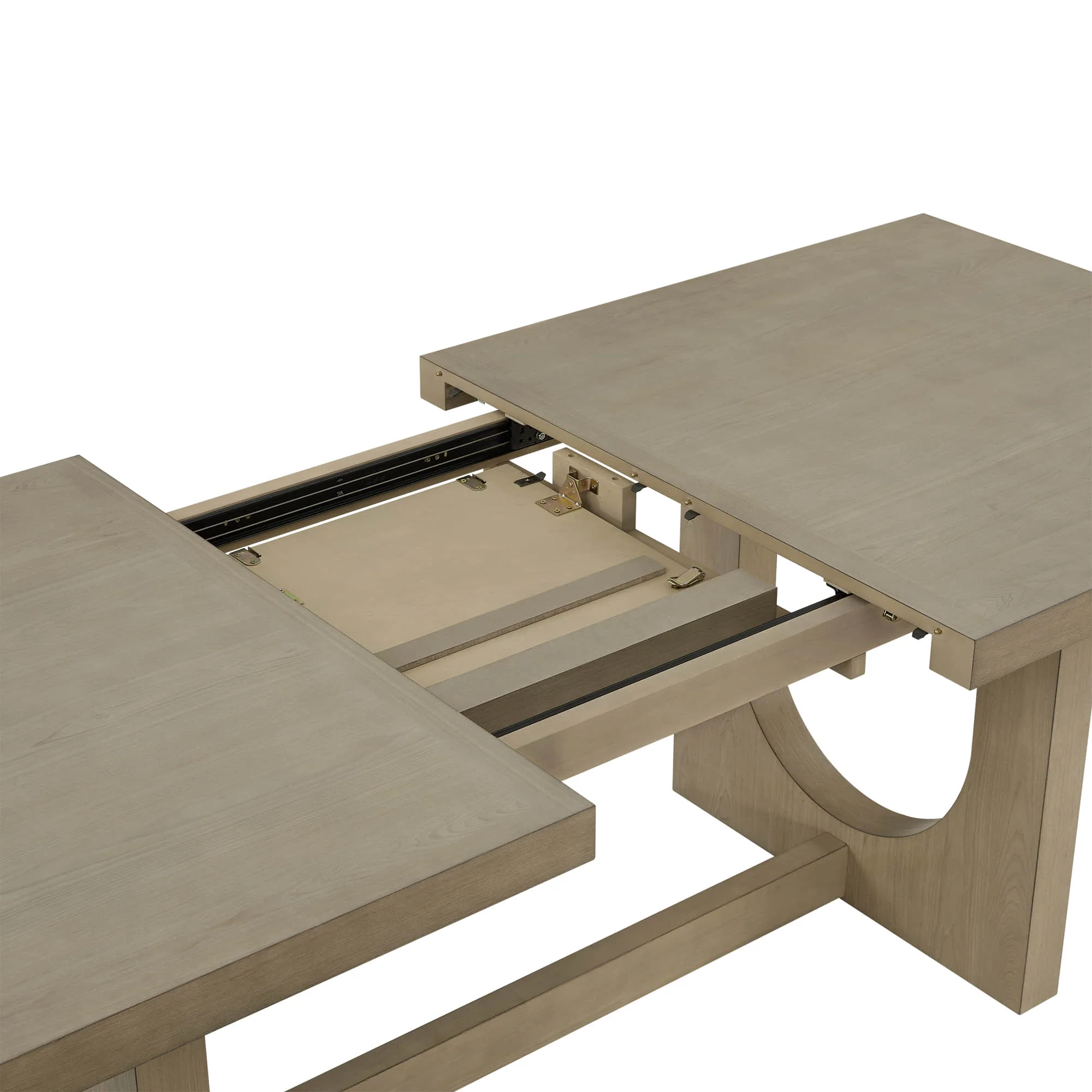 Margie U-Shaped Wood Extendable Dining Table, 78"-95.9" - Image 28