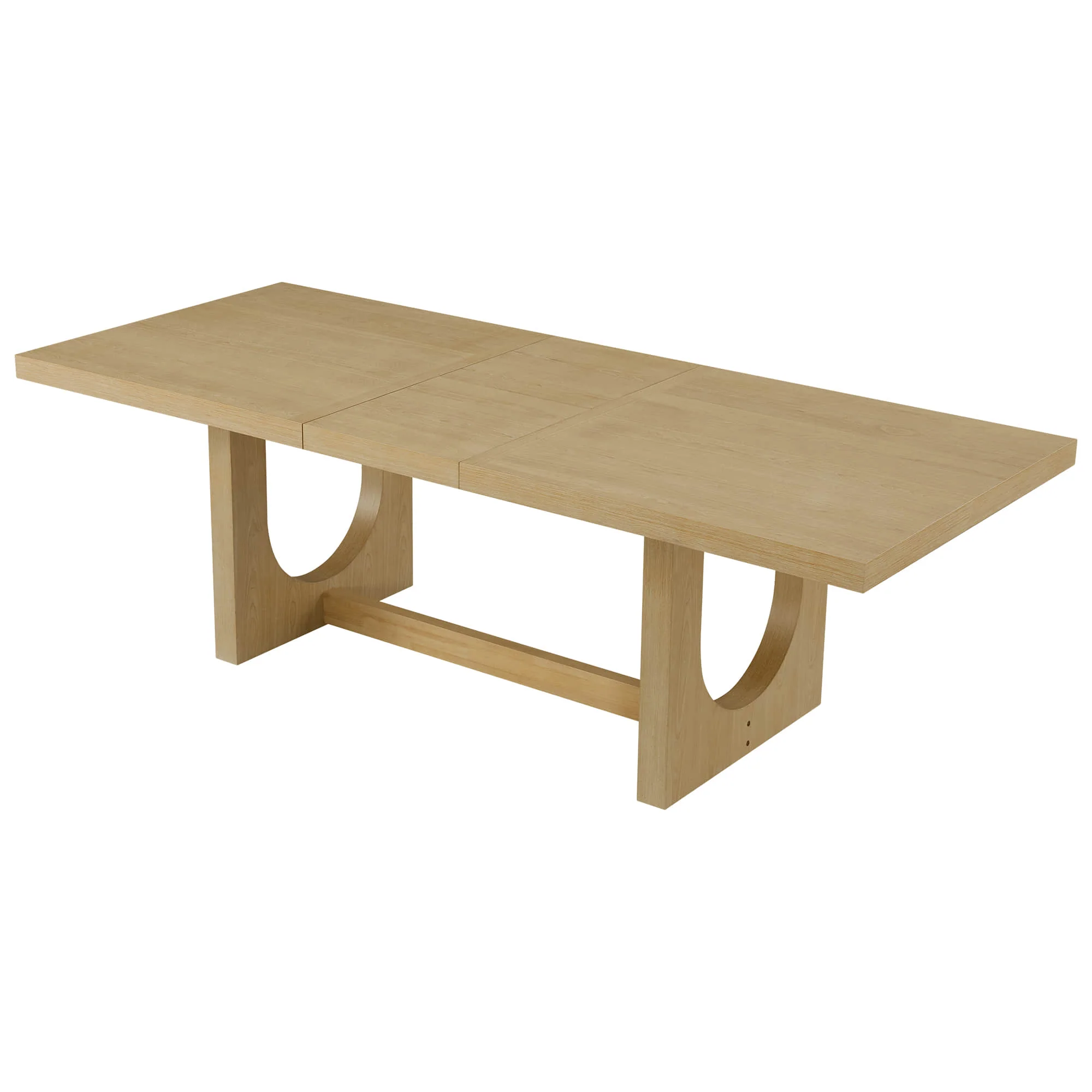 Margie U-Shaped Wood Extendable Dining Table, 78"-95.9" - Image 29