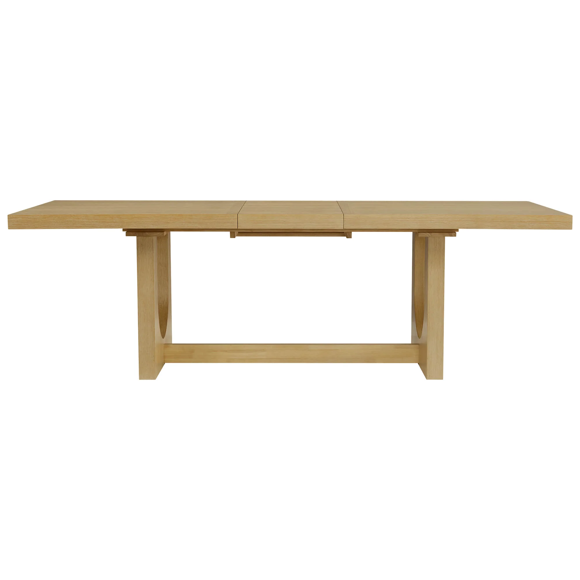 Margie U-Shaped Wood Extendable Dining Table, 78"-95.9" - Image 31