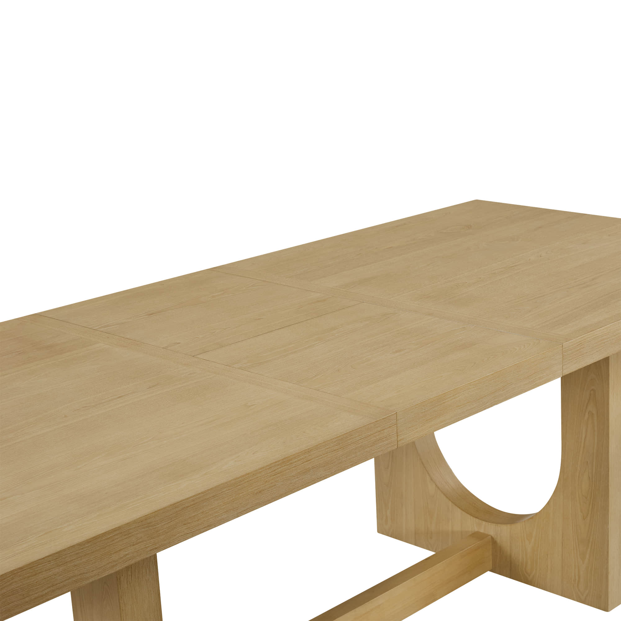 Margie U-Shaped Wood Extendable Dining Table, 78"-95.9" - Image 34