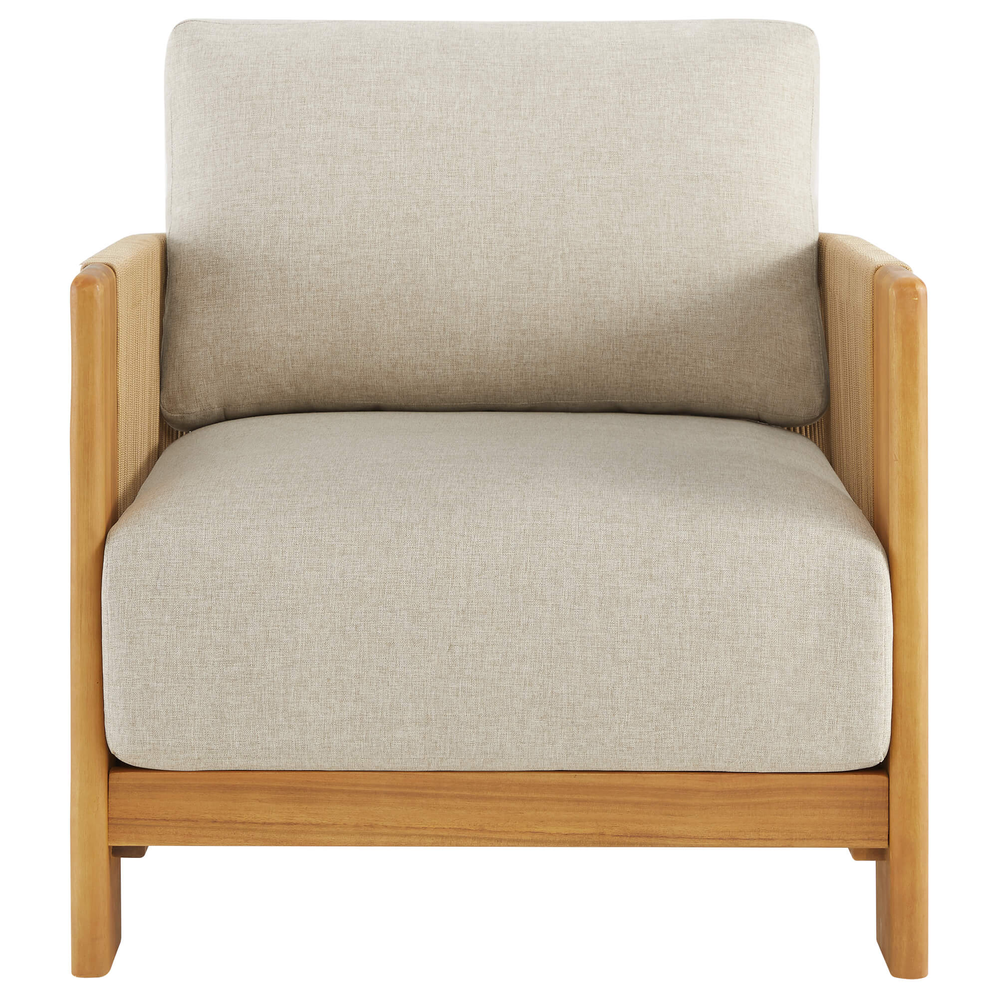 Marisol Outdoor Fully-assembled Rope Wood Accent Chair - Image 15
