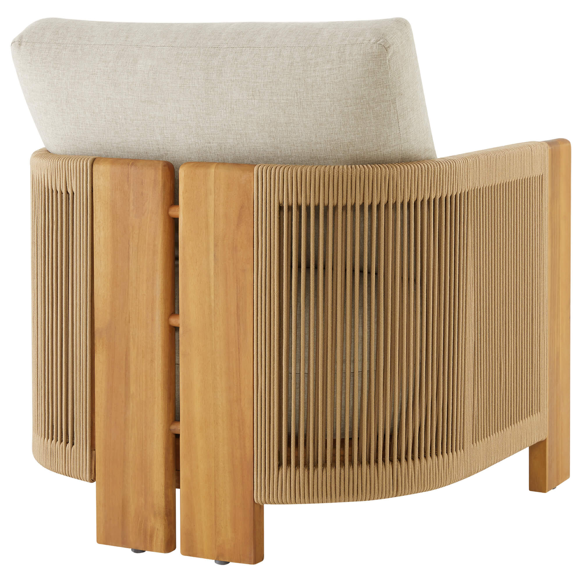 Marisol Outdoor Fully-assembled Rope Wood Accent Chair - Image 19