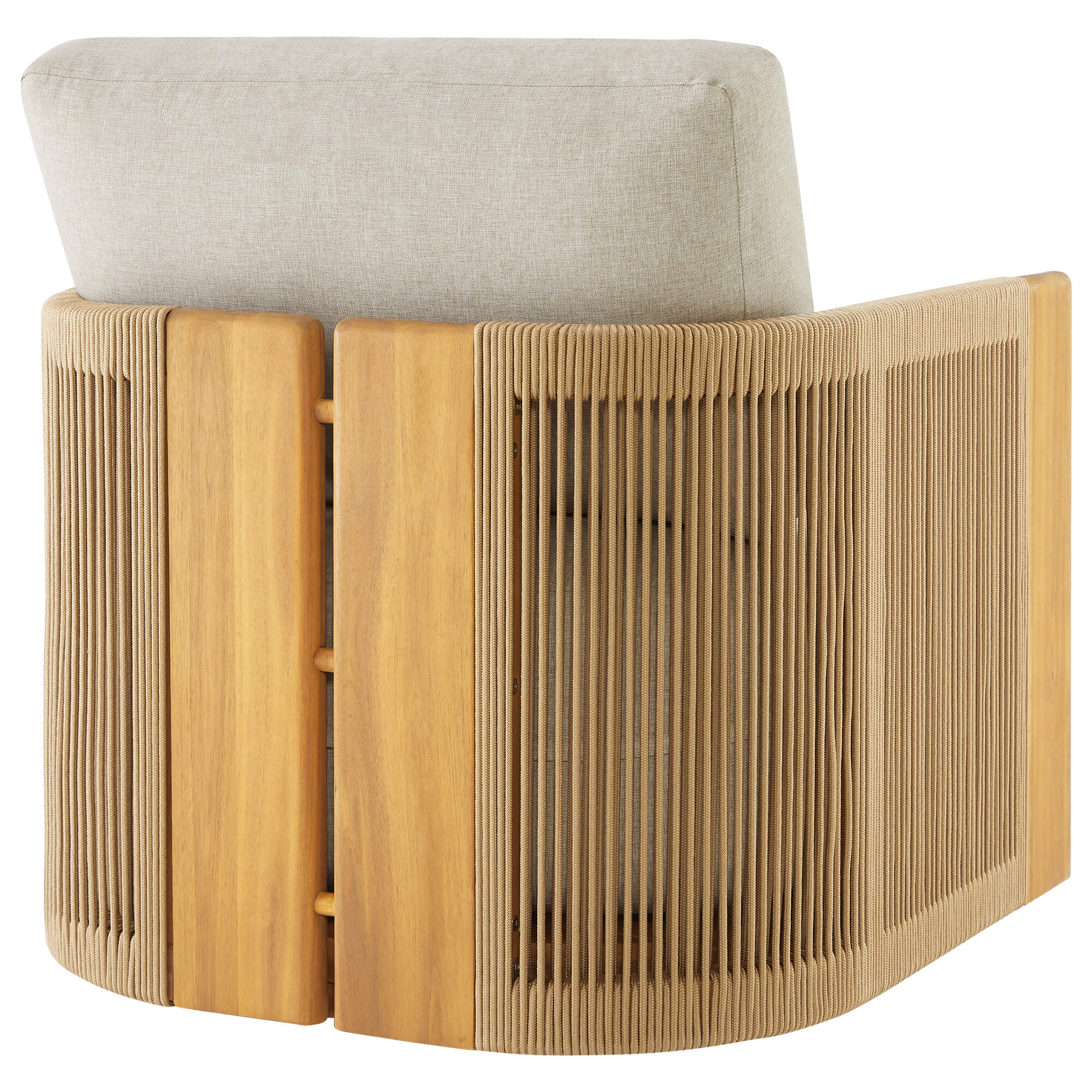 Marisol Outdoor Fully-assembled Rope Wood Accent Chair - Image 25