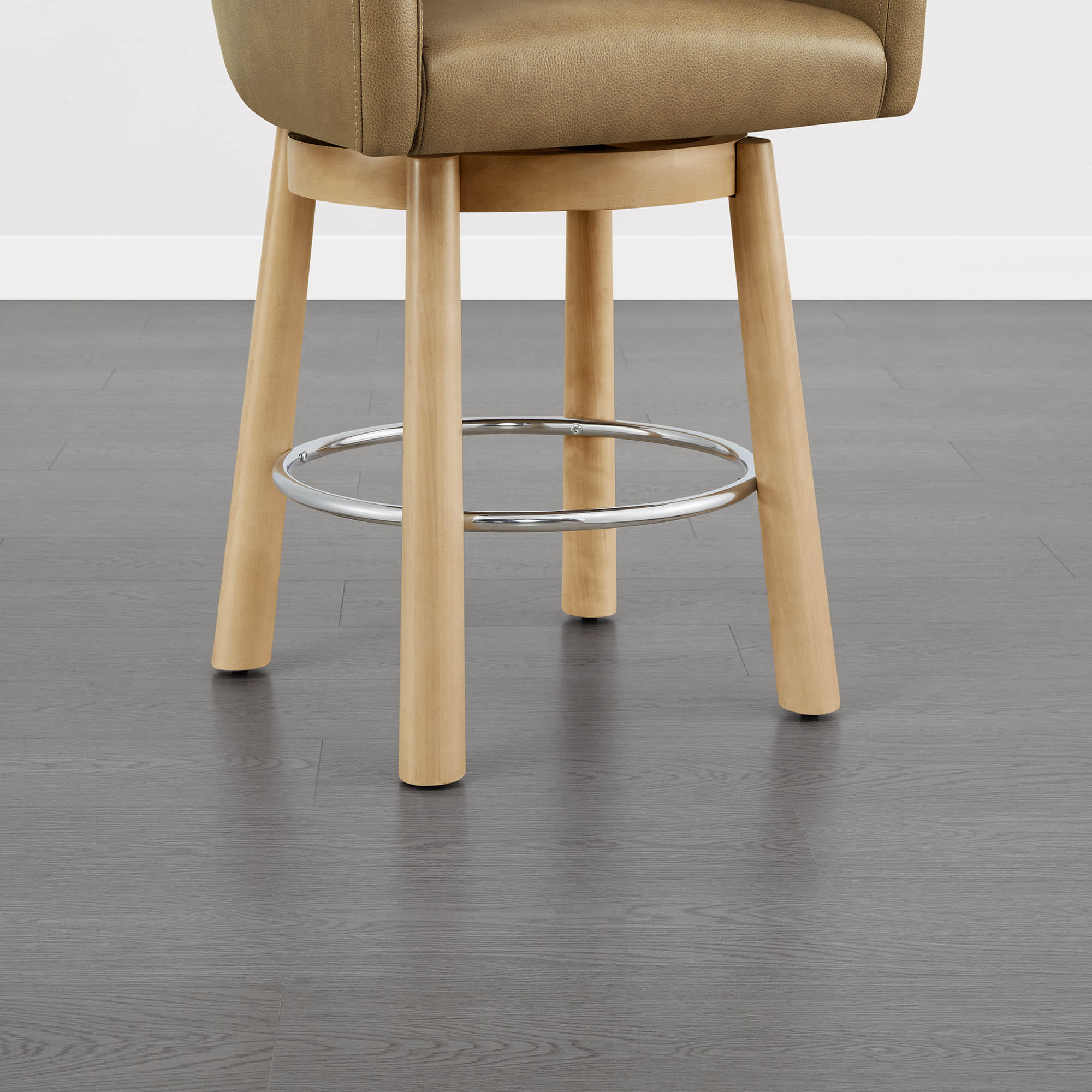 Mateo Barrel Genuine Leather Swivel Bar Stool (Set of 2) - Image 22