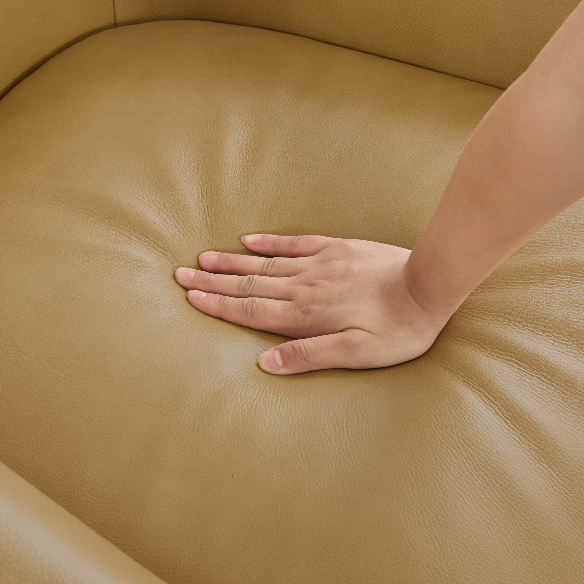 Mateo Modern Genuine Leather Swivel Accent Chair - Image 21
