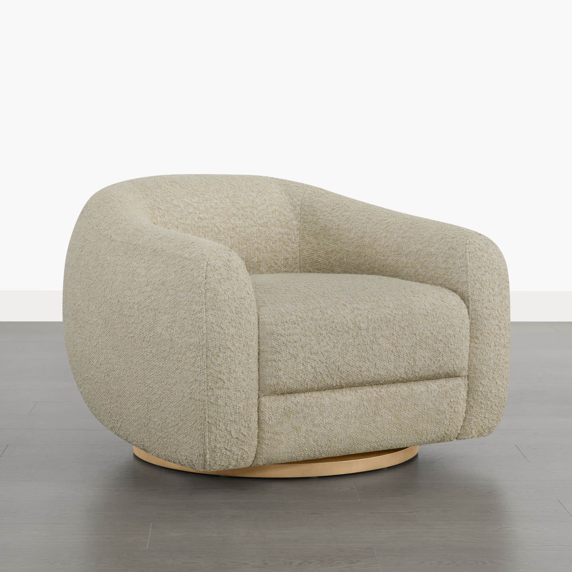 Mateo Modern Genuine Leather Swivel Accent Chair - Image 31